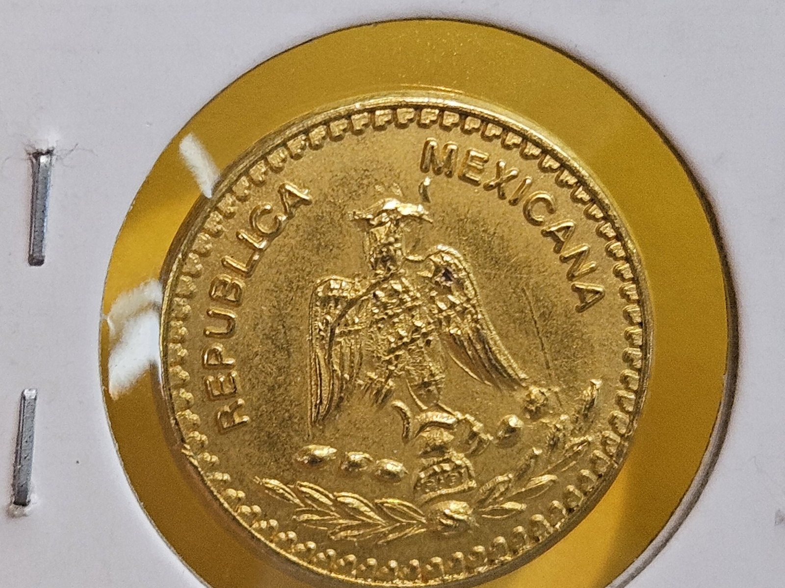 GOLD! GEM Uncirculated Gold Mexican Wedding Token - 5