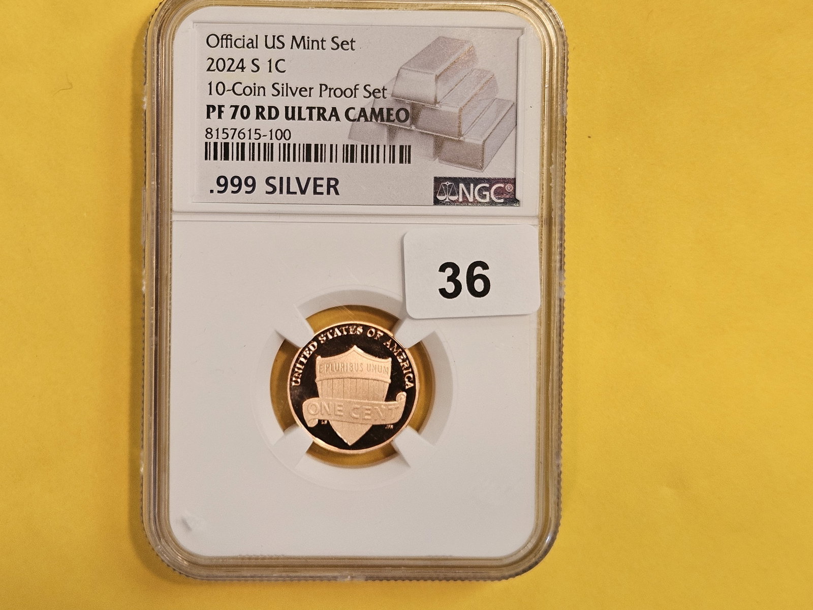 PERFECT! NGC 2024-S Lincoln Cent in Proof 70 RED Ultra Cameo - 2