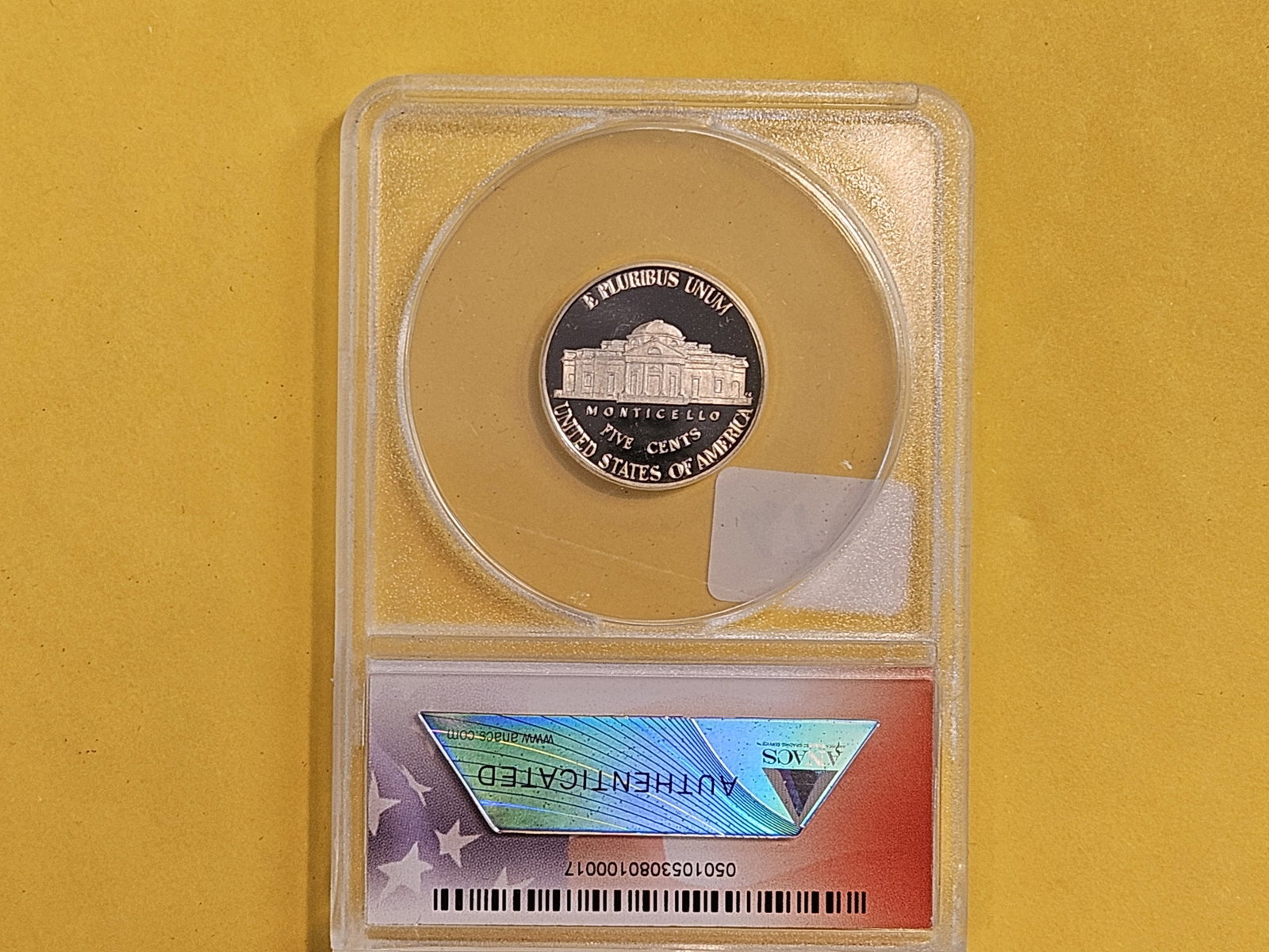 PERFECT! ANACS 2015-S Jefferson Nickel in Proof 70 Deep Cameo - 3