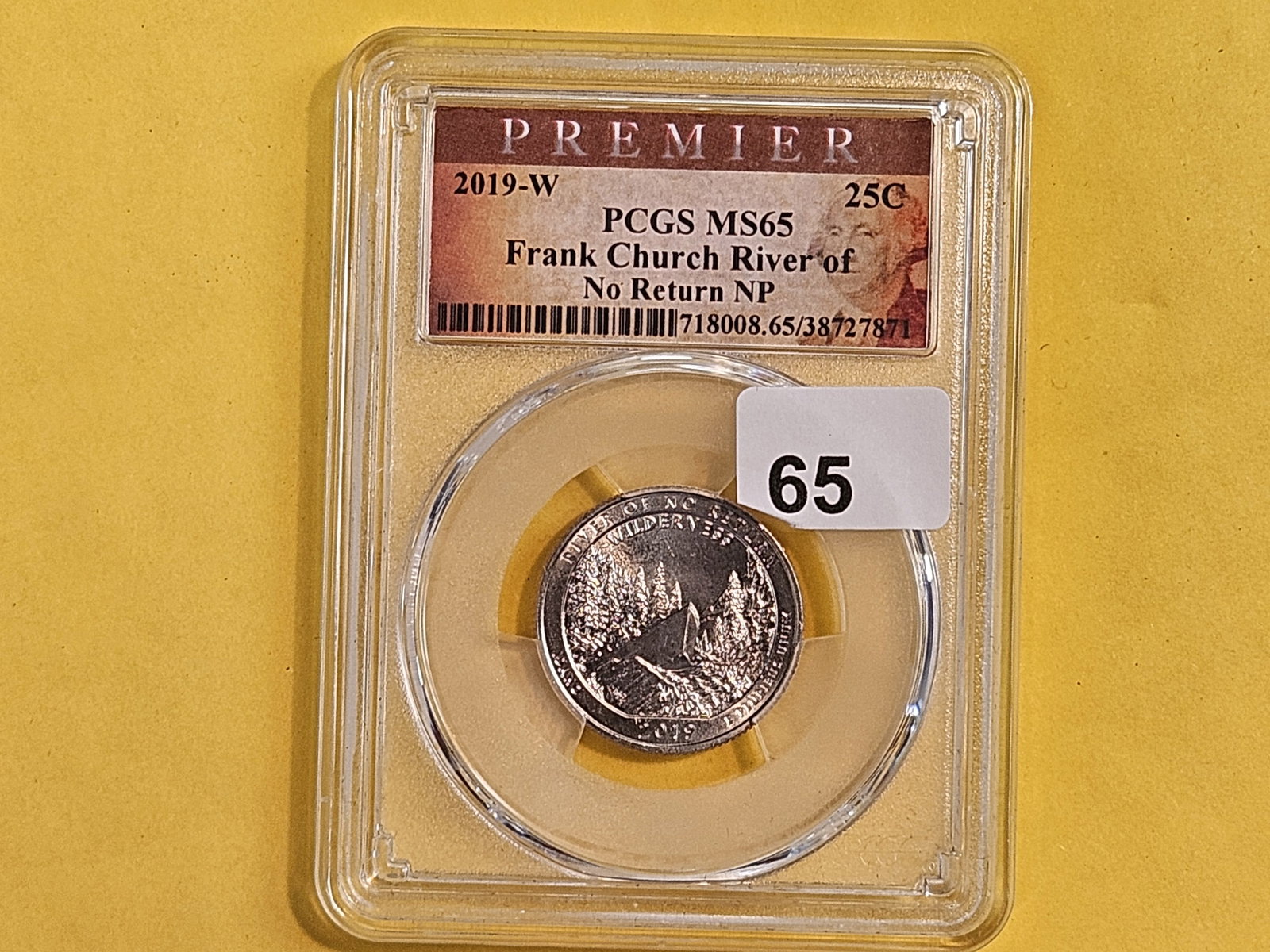 GEM! PCGS 2019-W Washington Quarter in Mint State 65 - 2