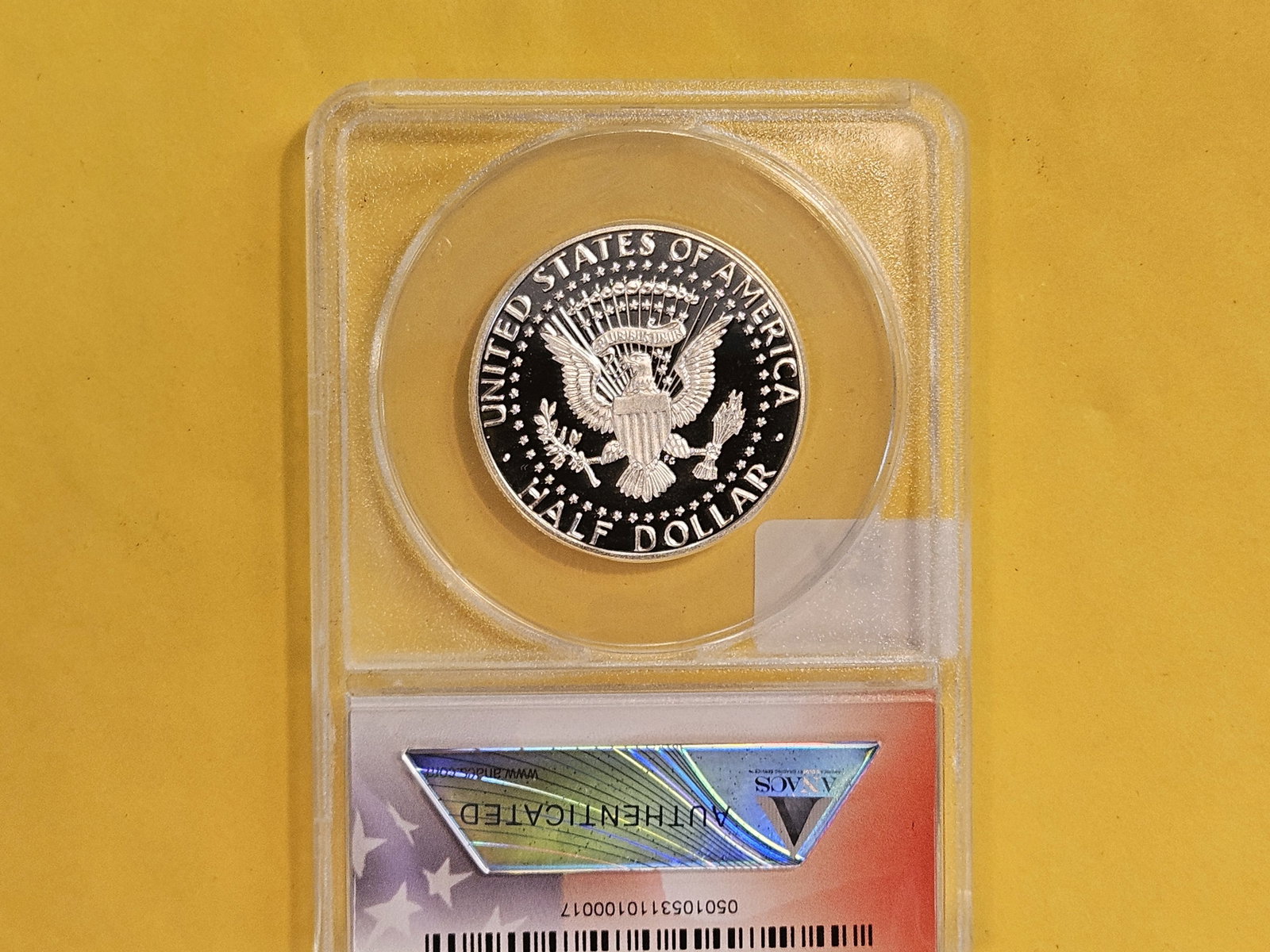PERFECT! ANACS 2015-S SILVER Kennedy Half Dollar in Proof Deep Cameo 70 - 3