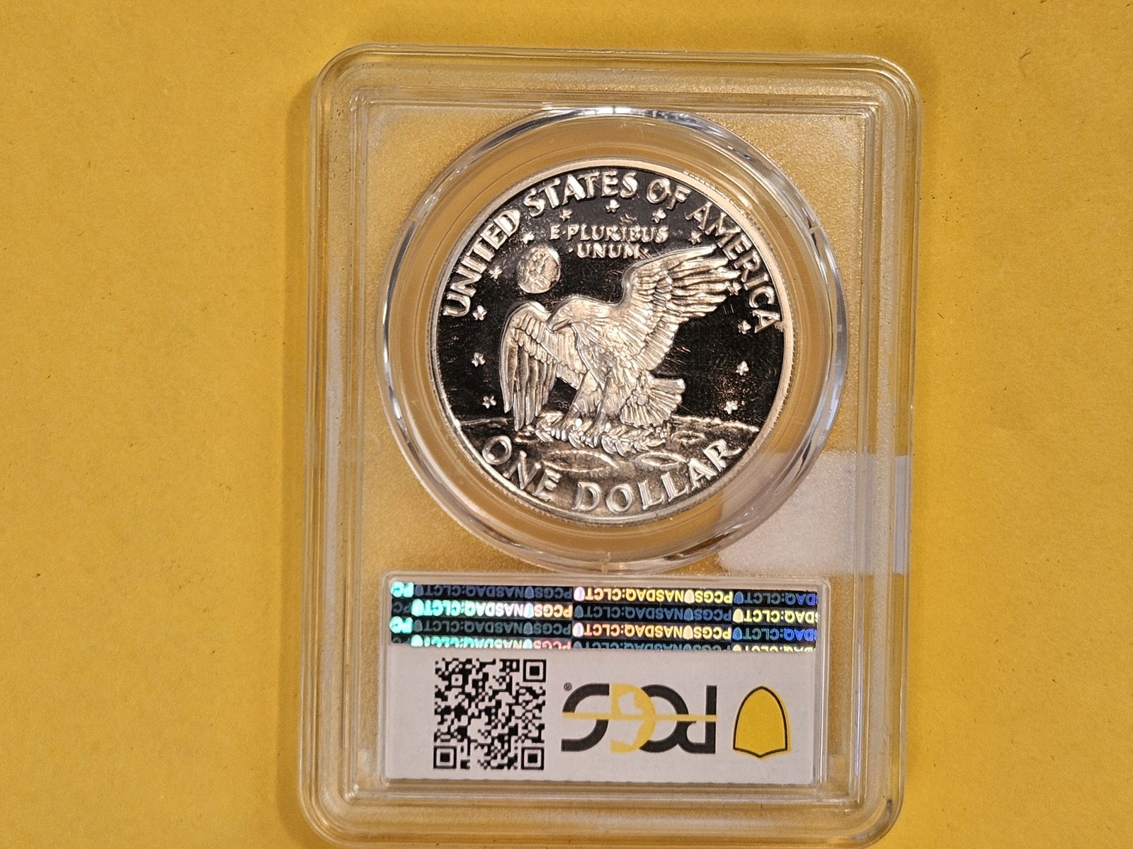 PCGS 1971-S SILVER Eisenhower Dollar in Proof 69 Deep Cameo - 3