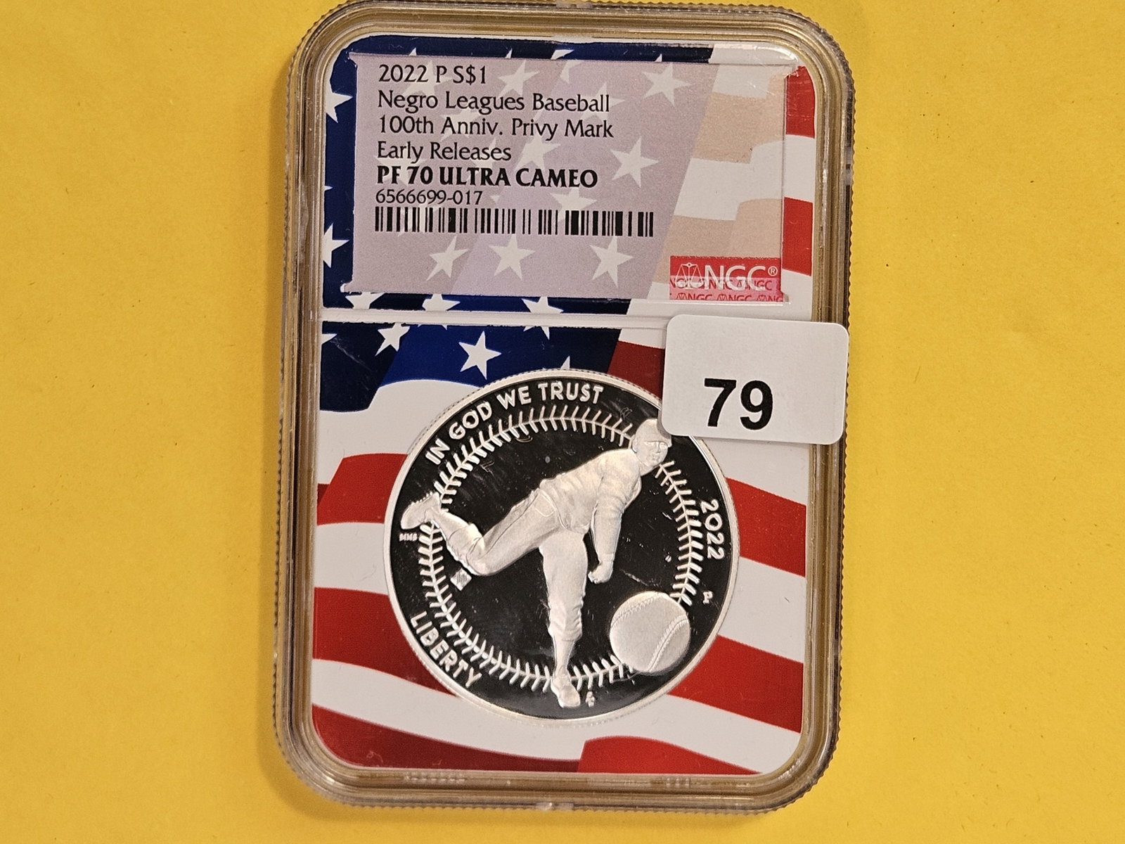 PERFECT! NGC 2022-P Commemorative Silver Dollar in Proof 70 Ultra Cameo - 2