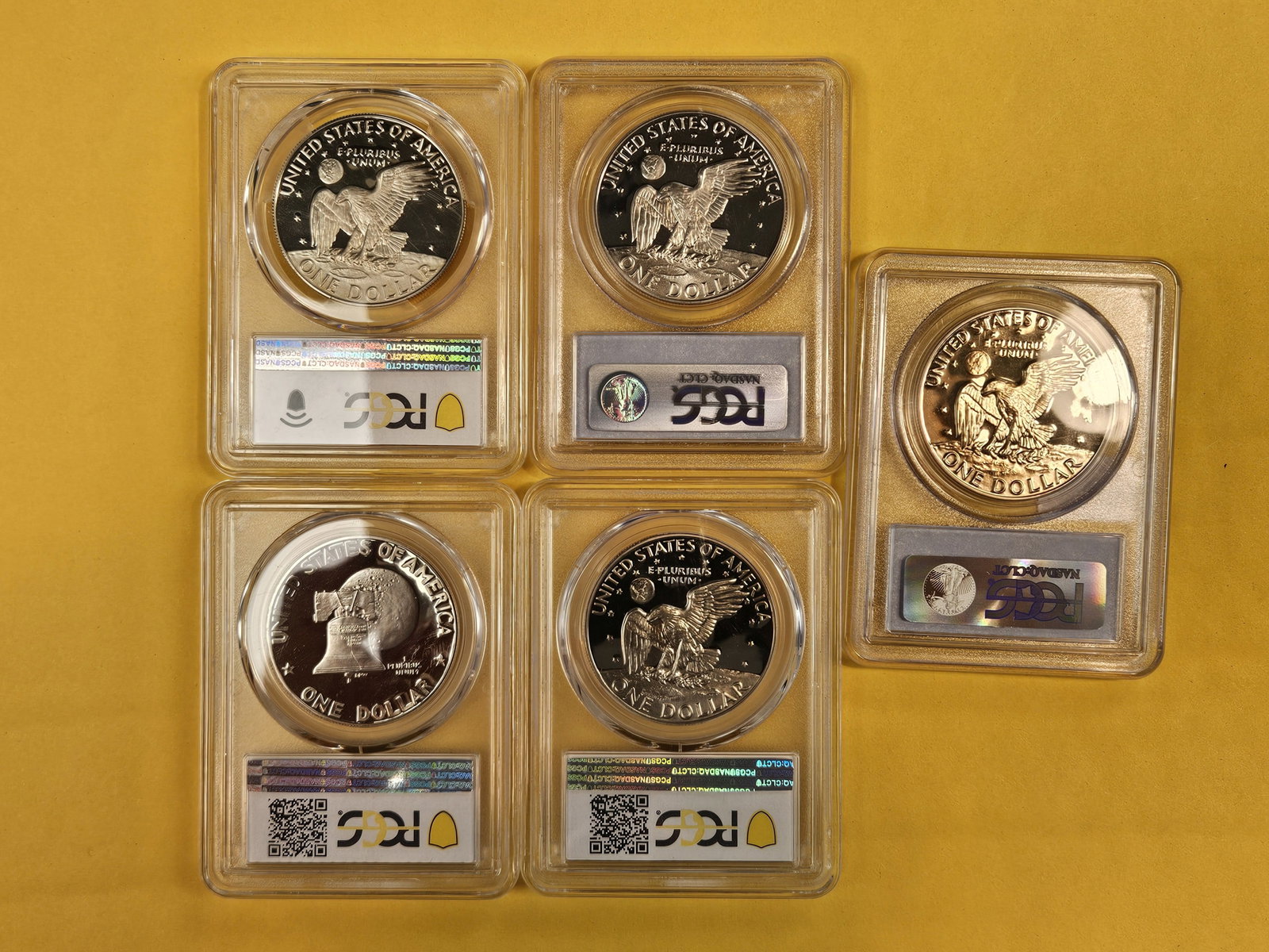 Five PCGS-graded Eisenhower Dollars - 3