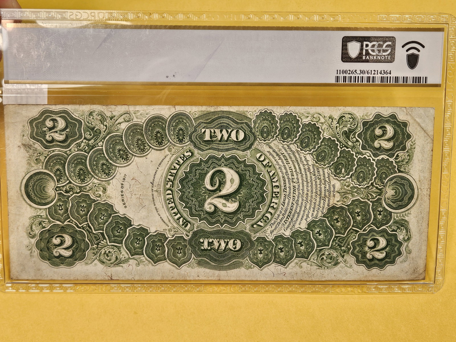* PCGS Banknote Series of 1917 Legal Tender Two Dollars in Very Fine - 30 - 2