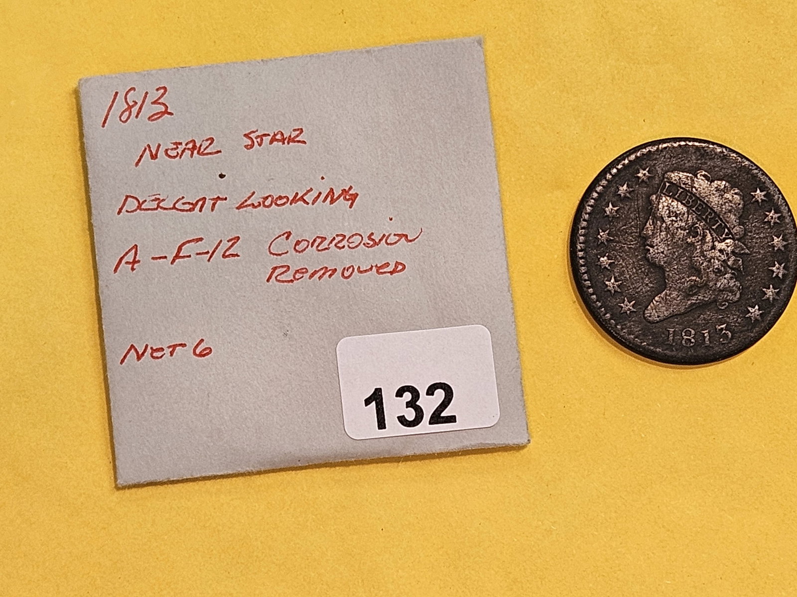 * Better Date 1813 Classic Head Large cent in Fine - details - 2