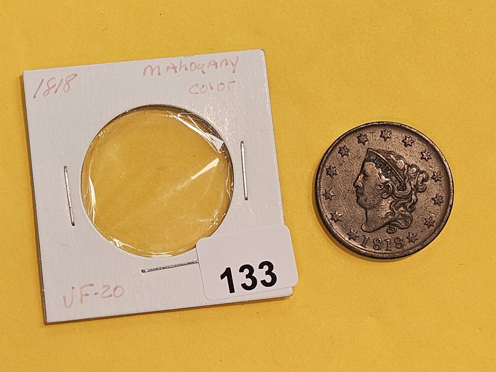 1818 Coronet Head Large Cent in Very Fine - 2