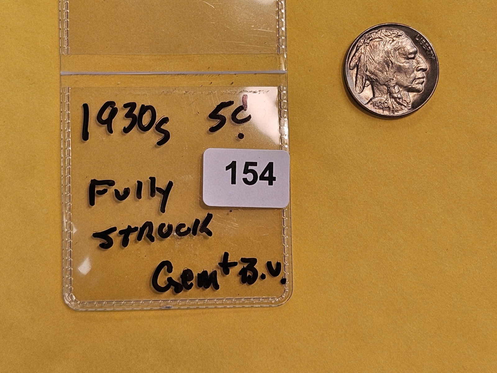 GEM Brilliant Uncirculated plus 1930-S Buffalo Nickel - 2