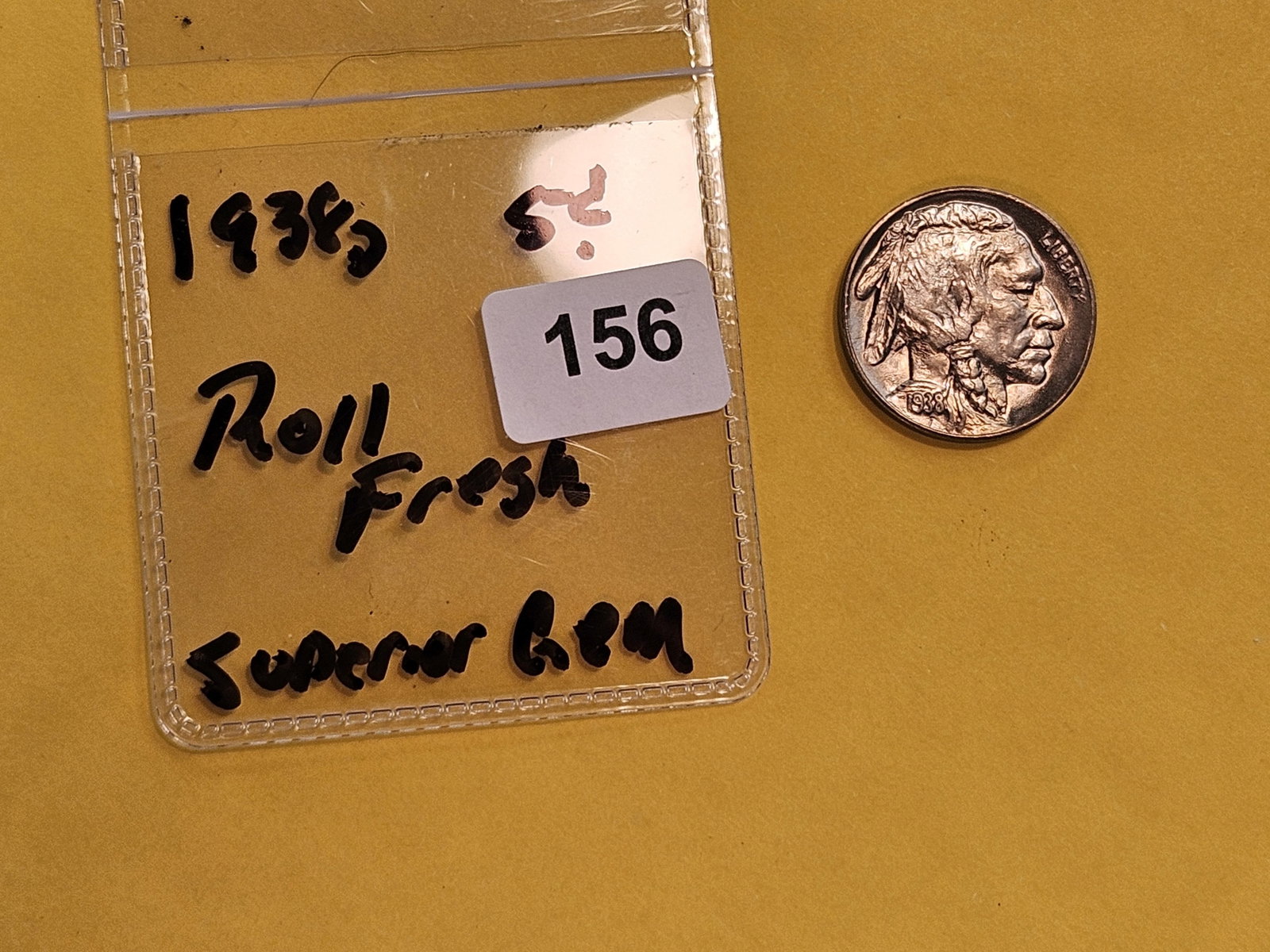 GEM Brilliant Uncirculated plus 1938-D Buffalo Nickel - 2