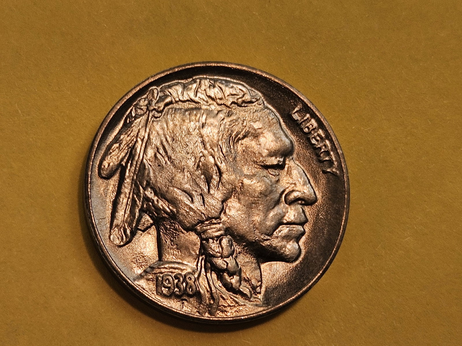 GEM Brilliant Uncirculated plus 1938-D Buffalo Nickel - 4