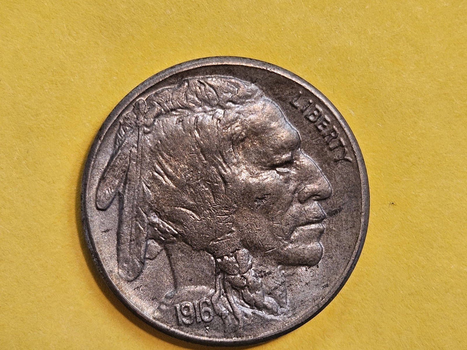 Semi-Key 1916-S Buffalo Nickel - 4