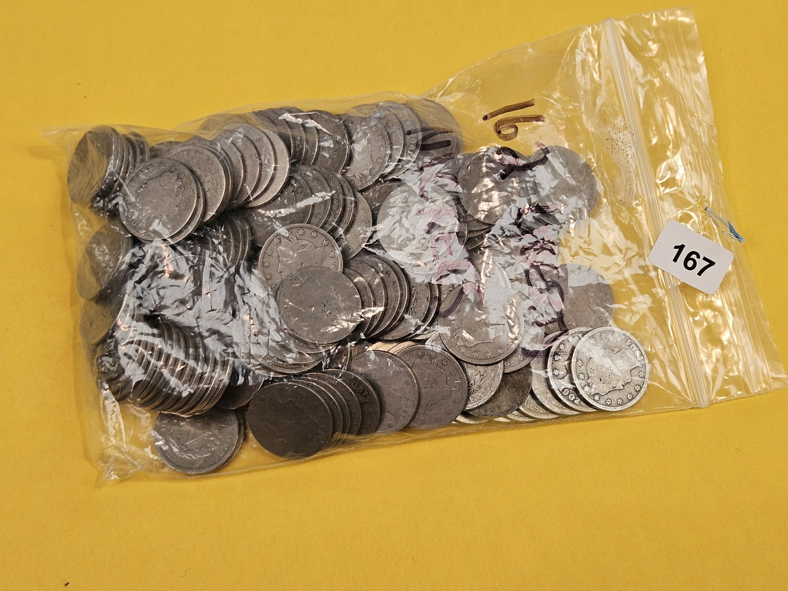 ONE HUNDRED SIXTY-TWO Liberty "V" Nickels! - 2