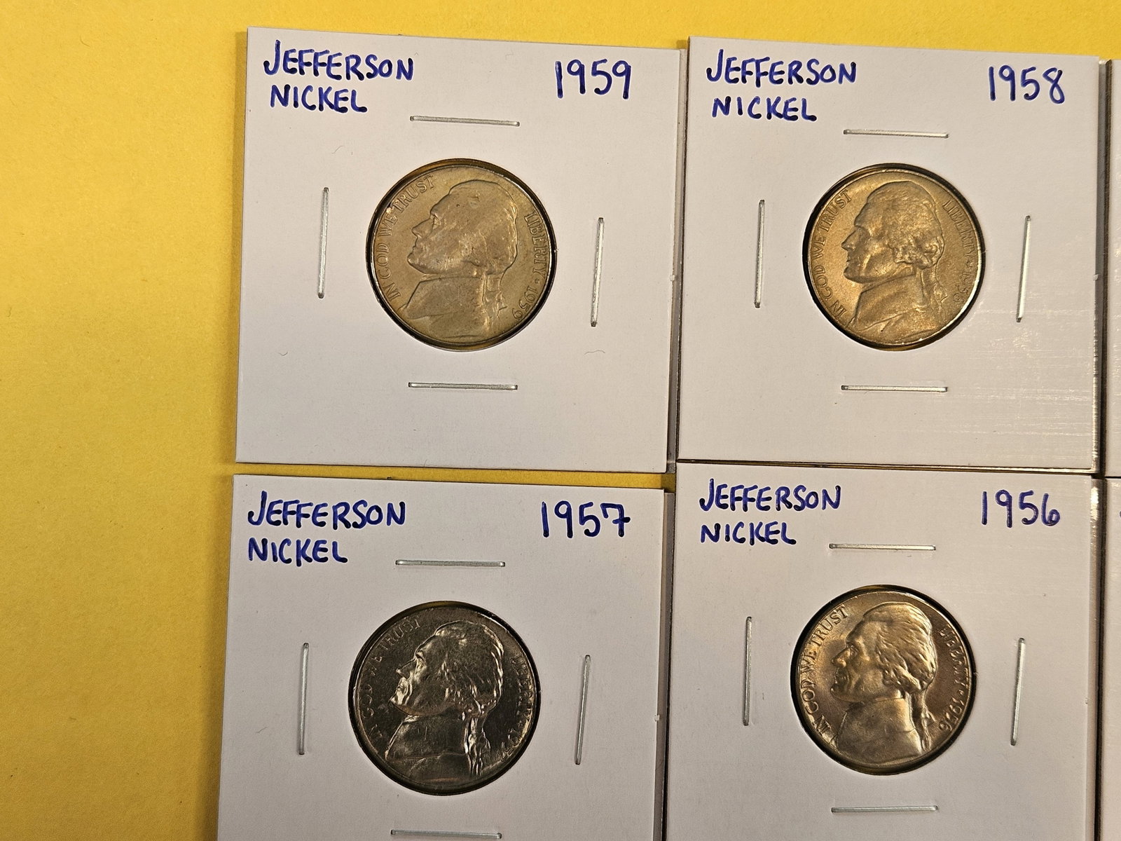 Ten mixed Uncirculated Jefferson Nickels - 2
