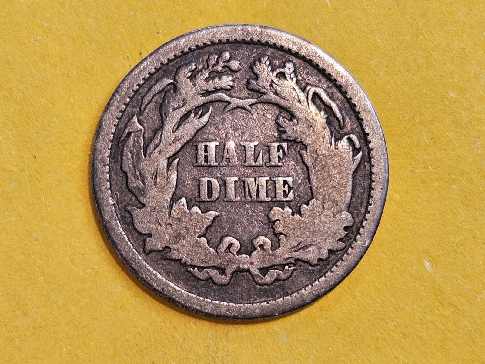 1862 Seated Liberty Silver Half-dime in Very Good - 3