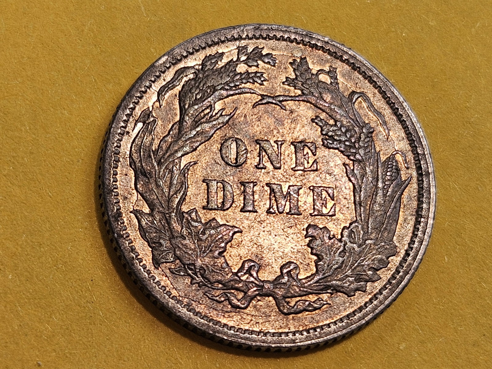 1876 Seated Liberty silver Dime in Extra Fine - 5