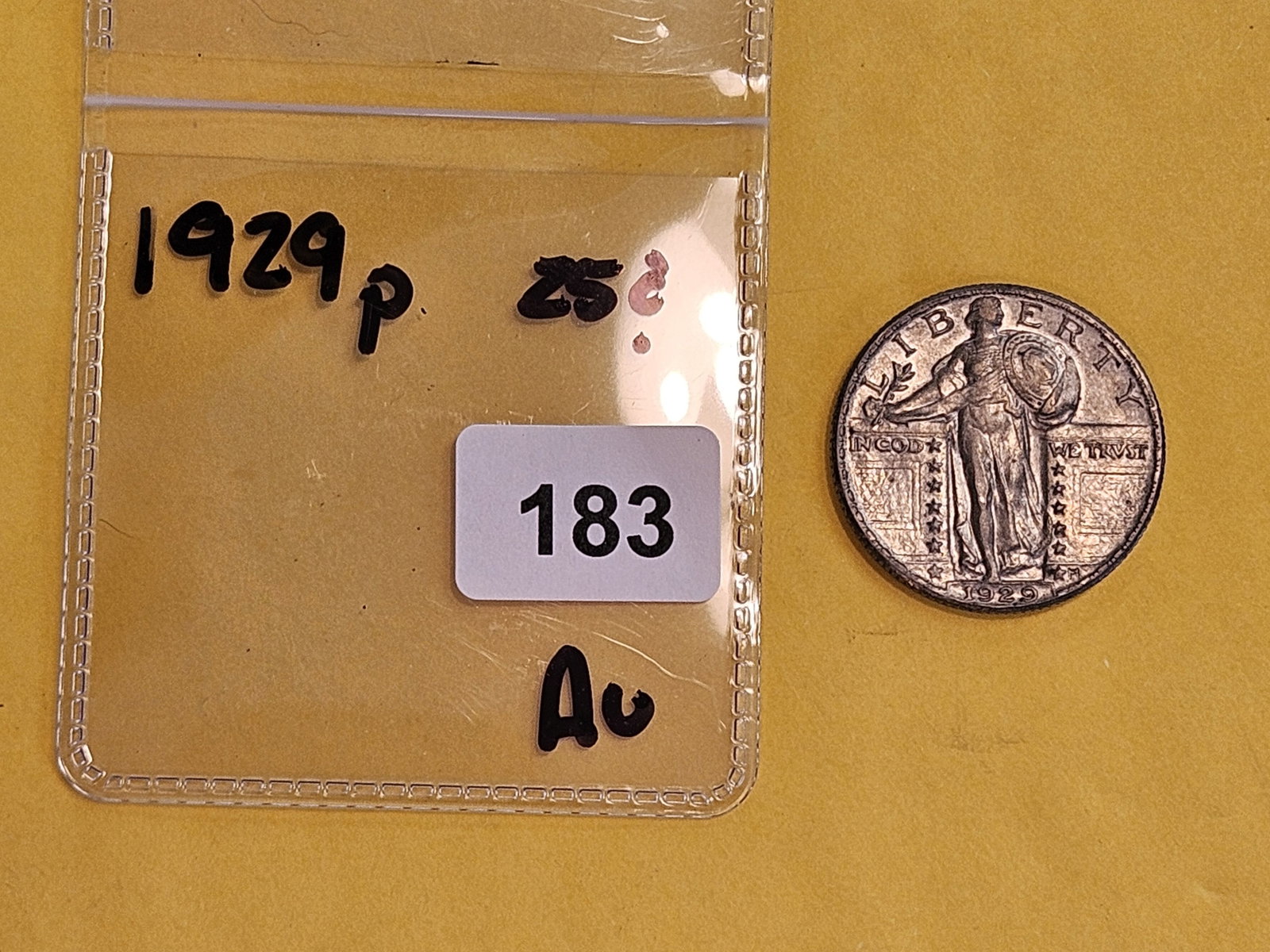 1929 Standing Liberty silver Quarter - 2