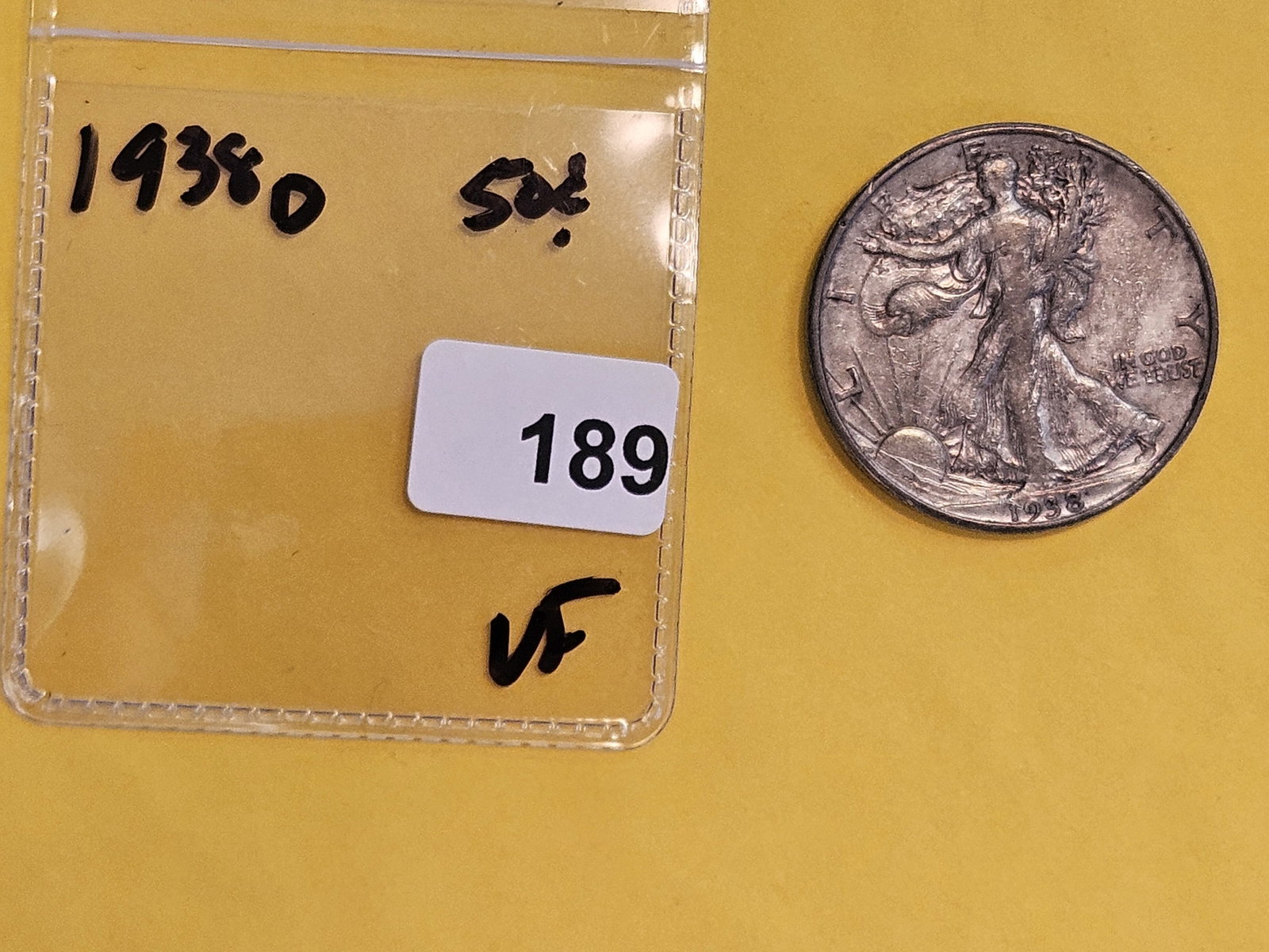* Key Date 1938-D Walking Liberty Half Dollar - 2