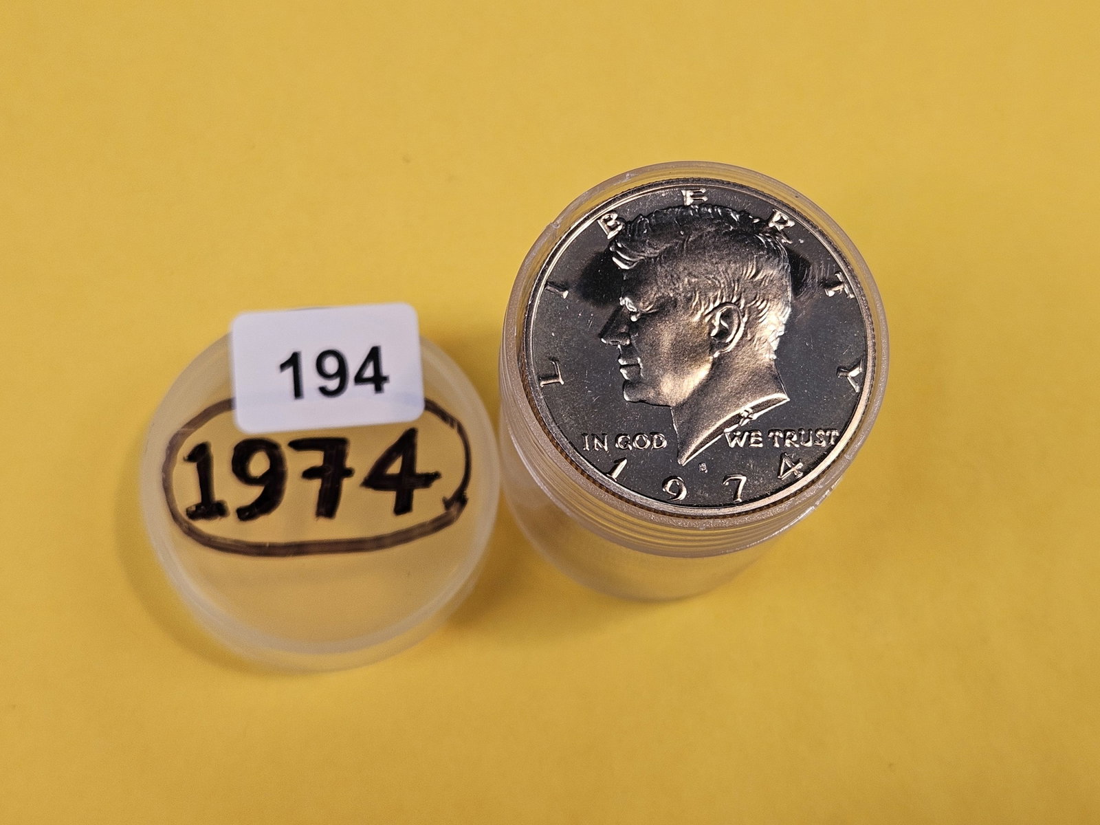 GEM Proof roll of 1974-S Kennedy Half Dollars - 2