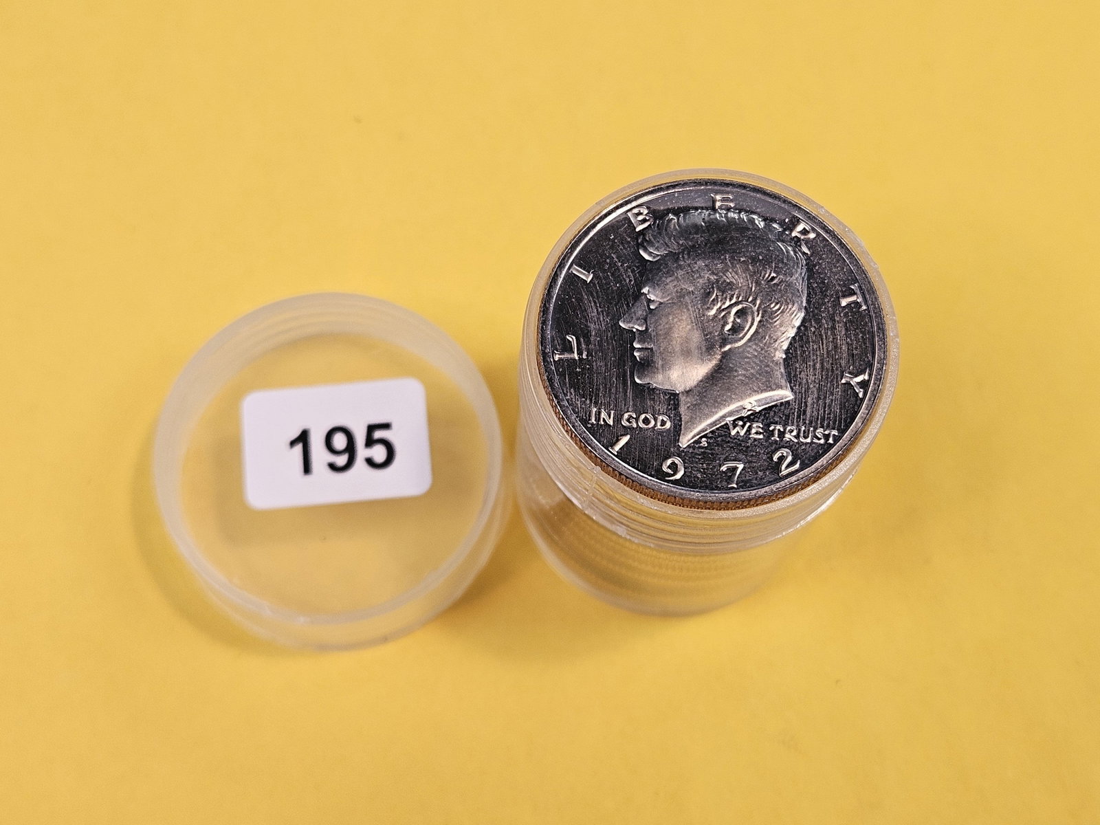 GEM Proof roll of 1972-S Kennedy Half Dollars - 2