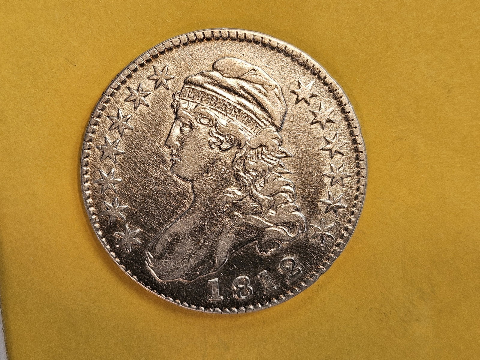 1812 Capped Bust silver Half Dollar in Very Fine plus - 6