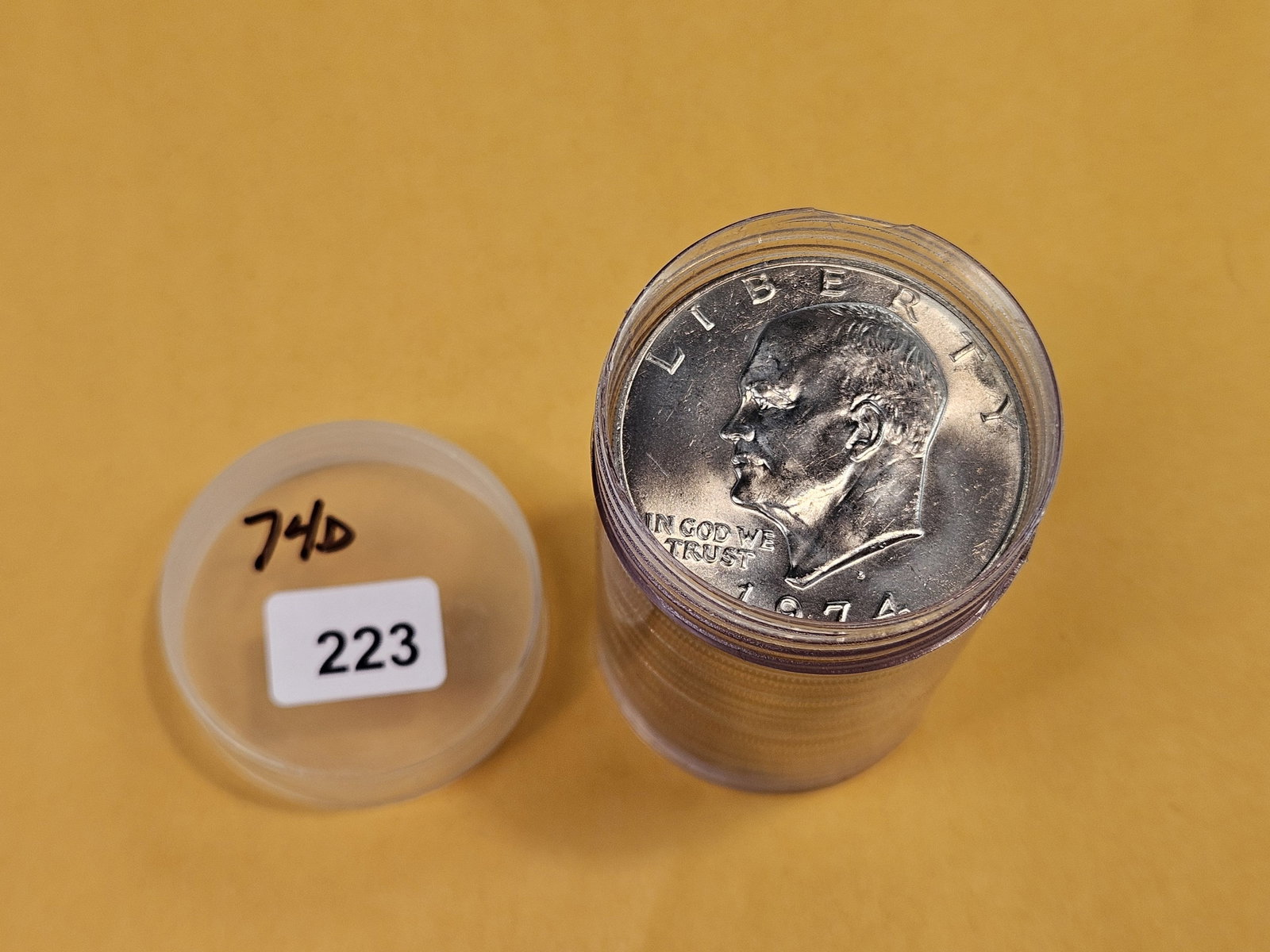 Brilliant Uncirculated Roll of 1974-D Eisenhower Dollars - 2