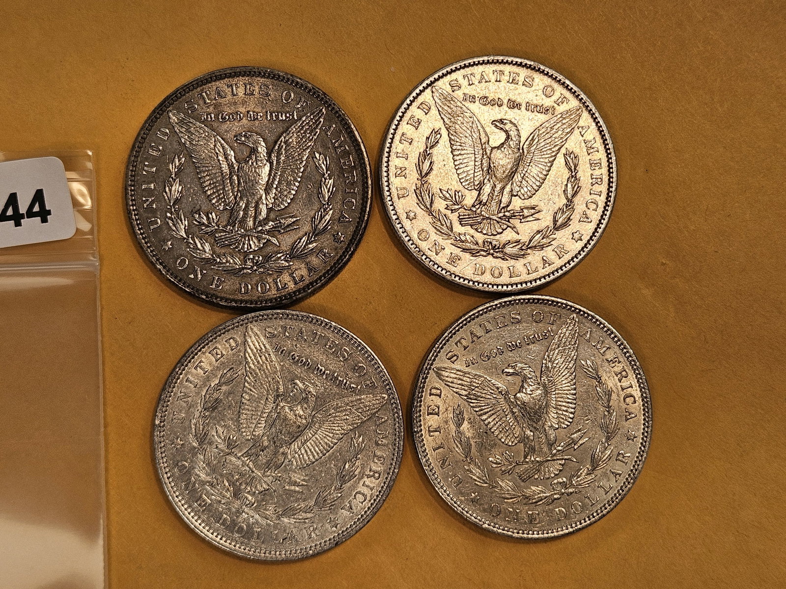 Four Morgan Silver Dollars - 2