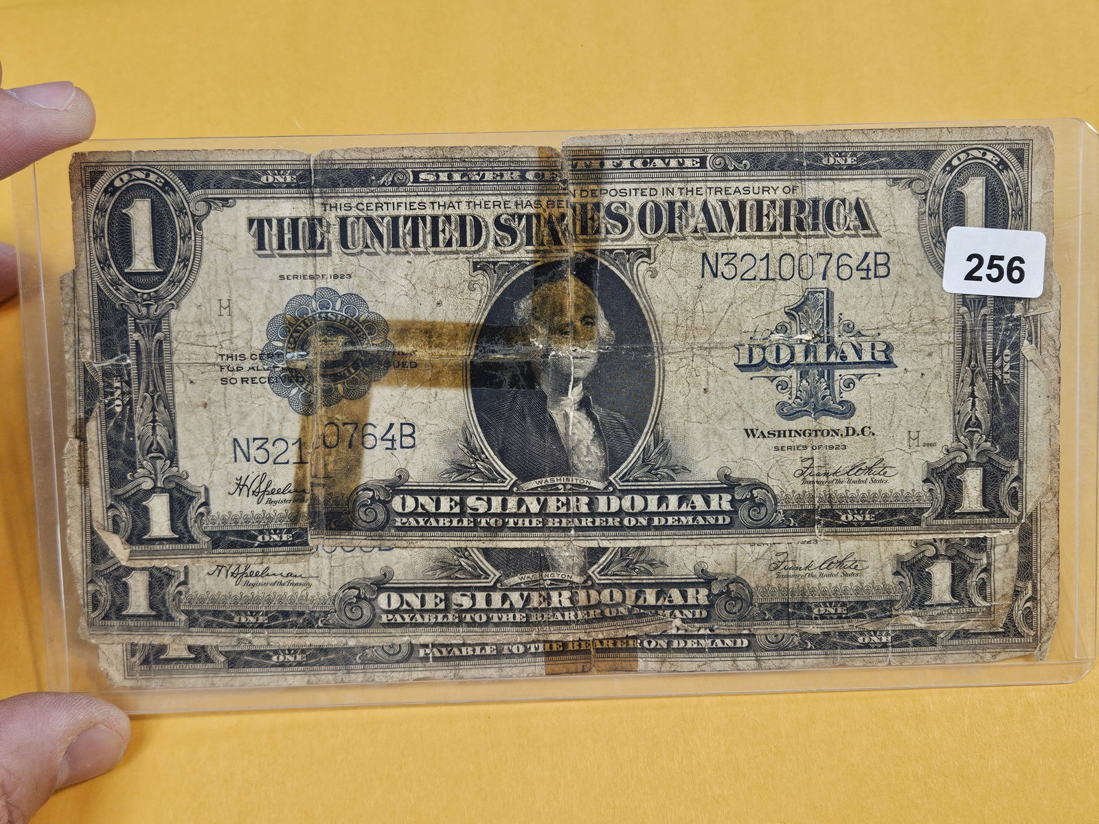 Three Large-Size, Series of 1923 One Dollar Silver Certificates - 2