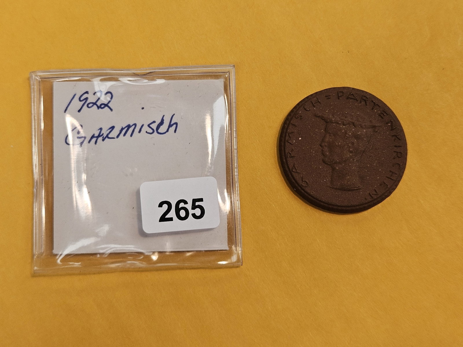 Uncirculated 1922 Garmisch Token - 2