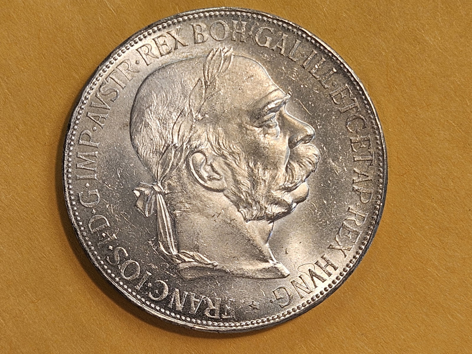 Very Choice Brilliant Uncirculated 1900 Austria 5 Corona - 3