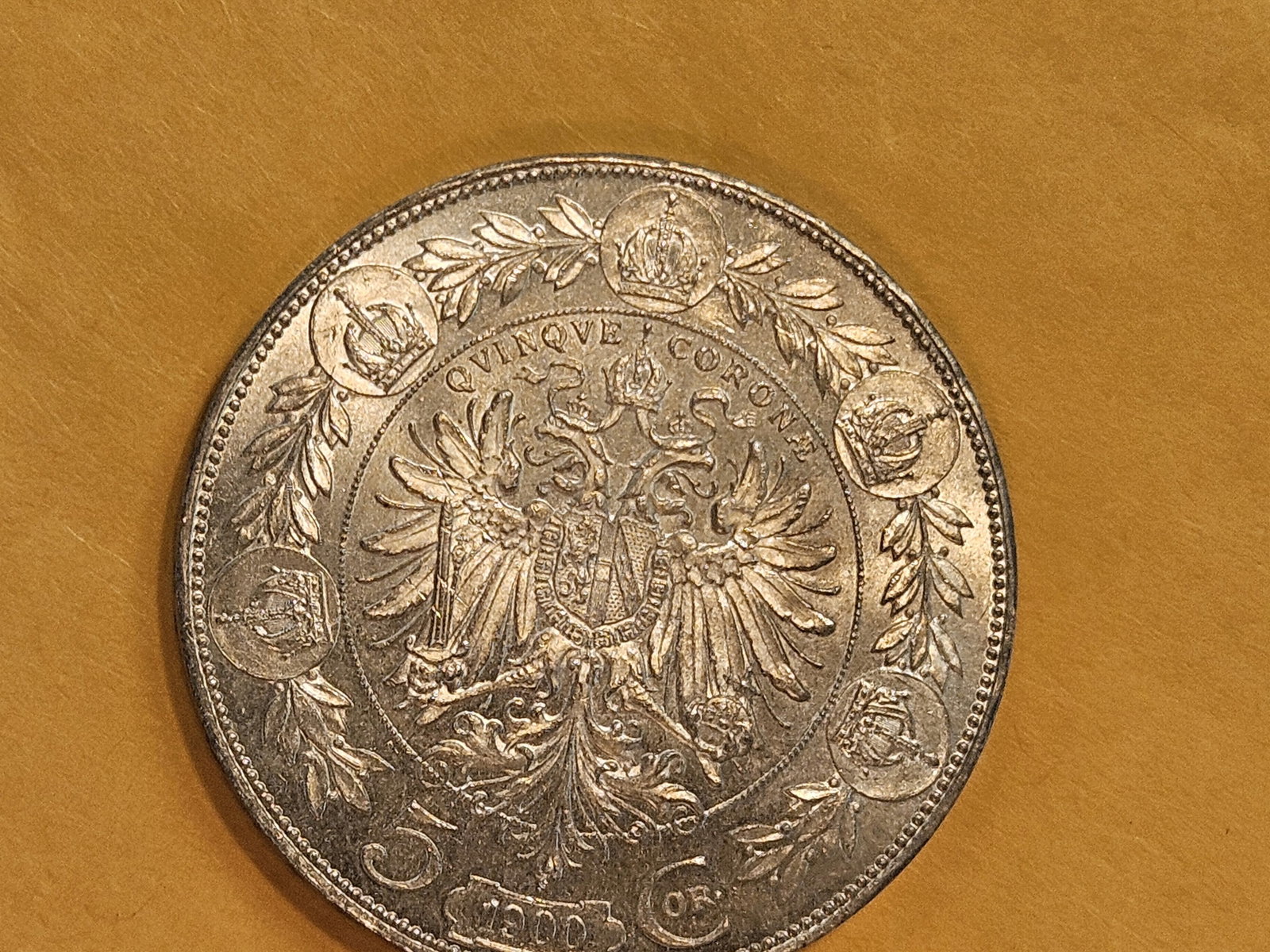 Very Choice Brilliant Uncirculated 1900 Austria 5 Corona - 6