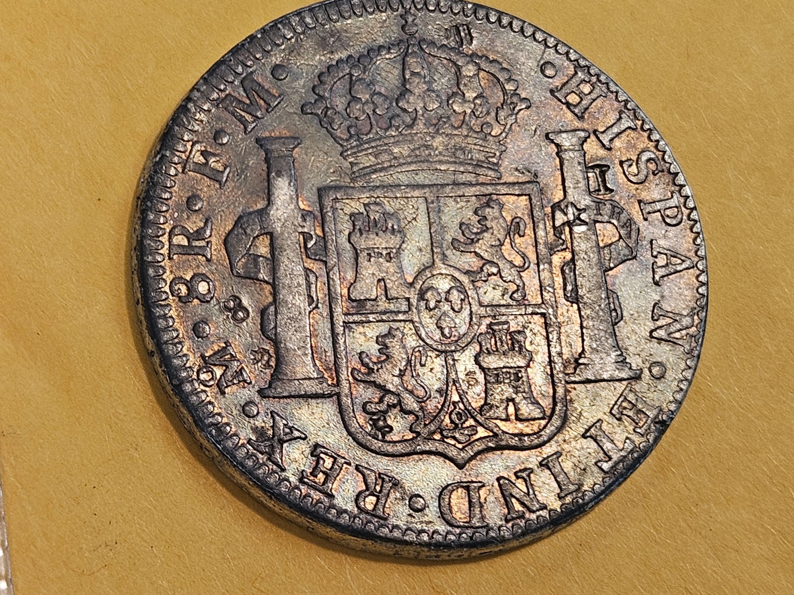 1793 Mexico silver 8 reals in Very Fine plus - details - 6