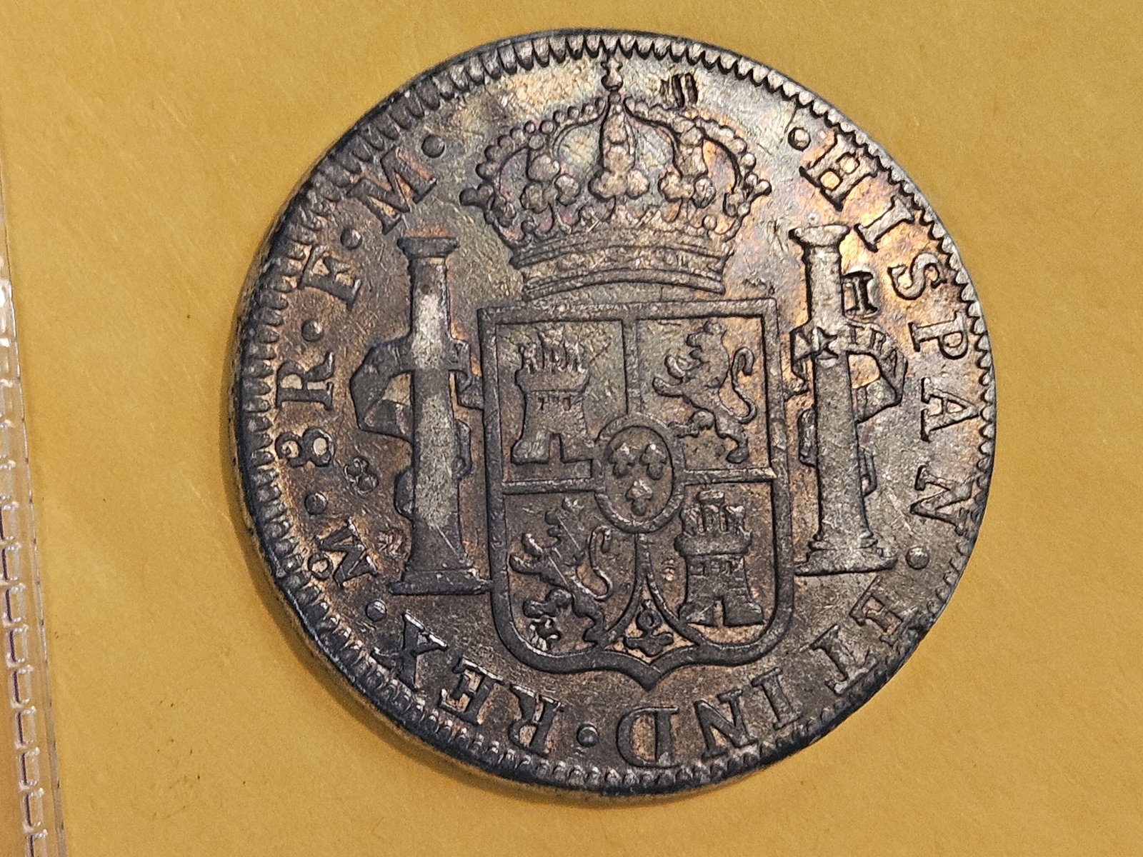 1793 Mexico silver 8 reals in Very Fine plus - details - 7