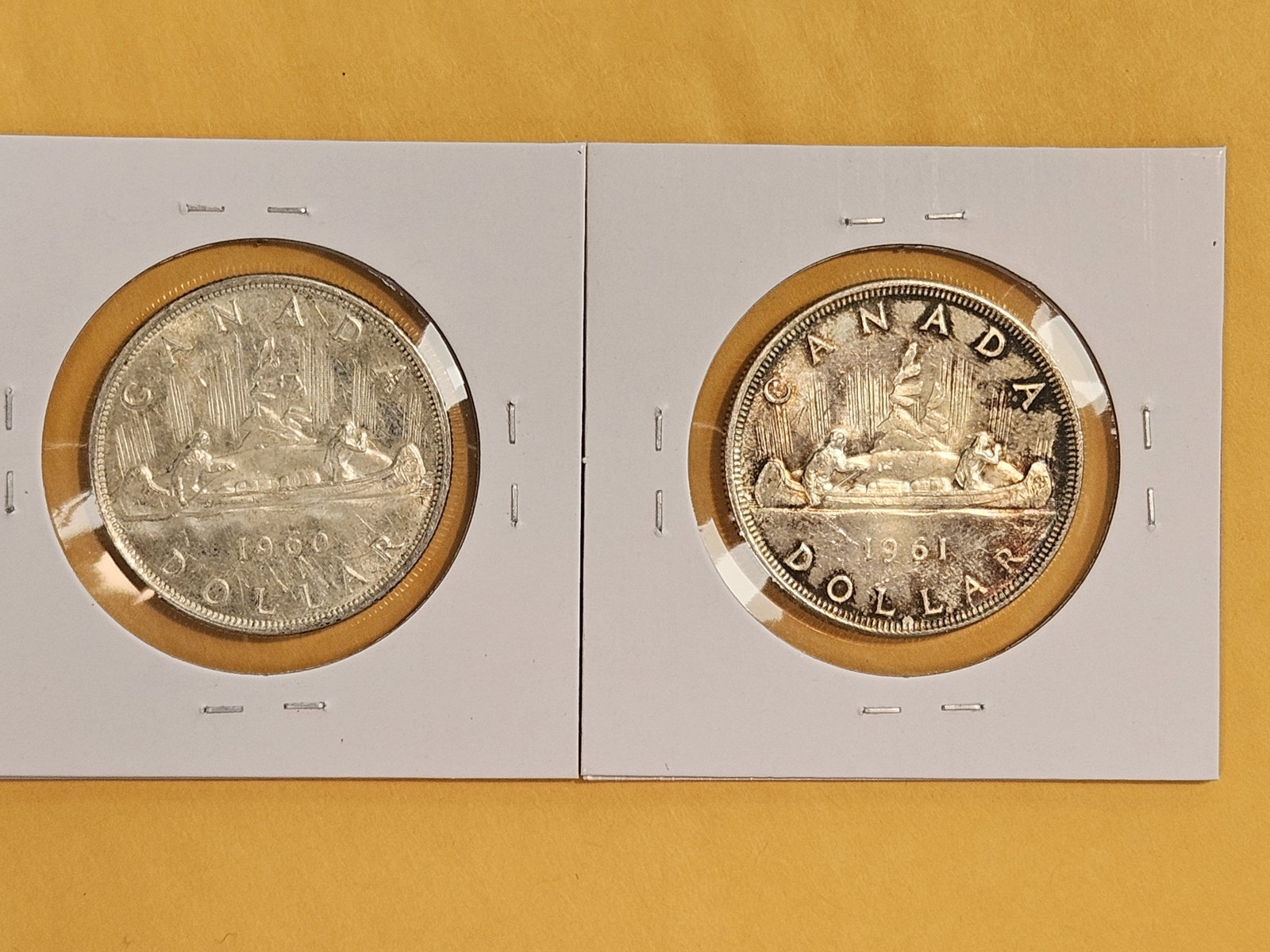 1960 and 1964 Canada Silver Dollars - 2
