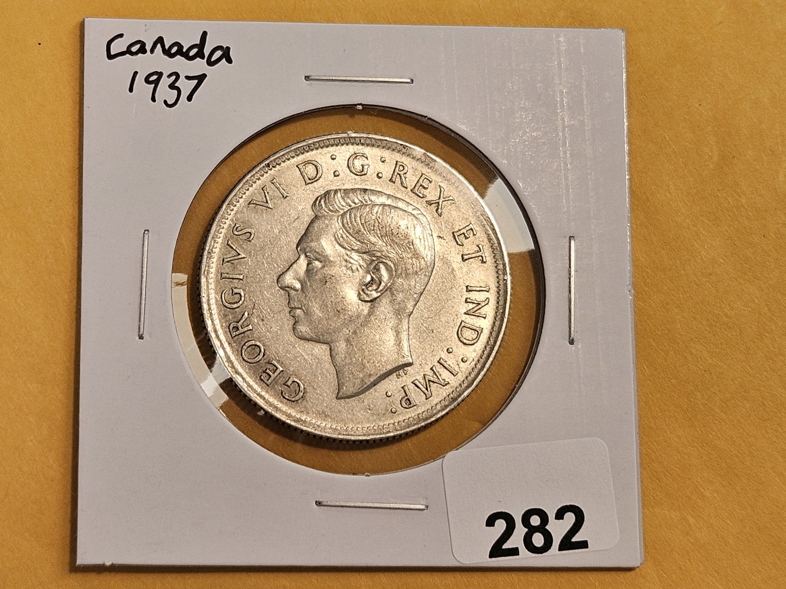 Nice 1937 Canada Silver Dollar - 2