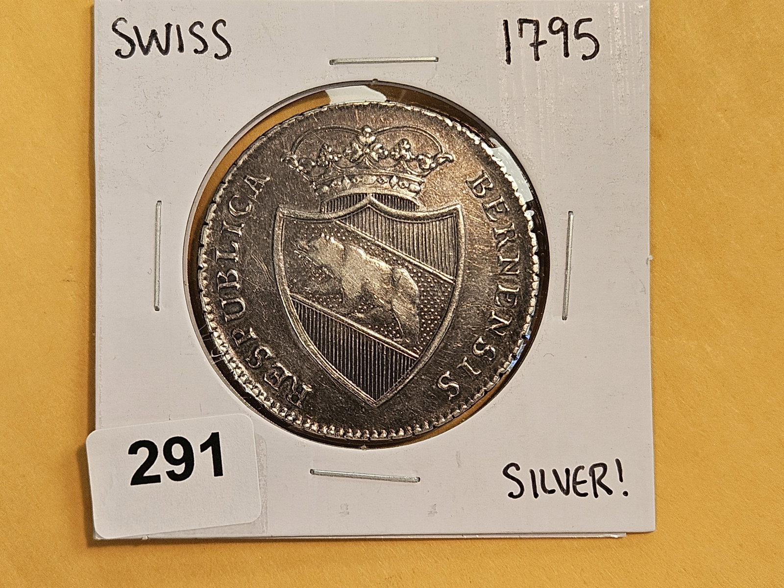 Scarce! 1795 Switzerland silver coin - 2