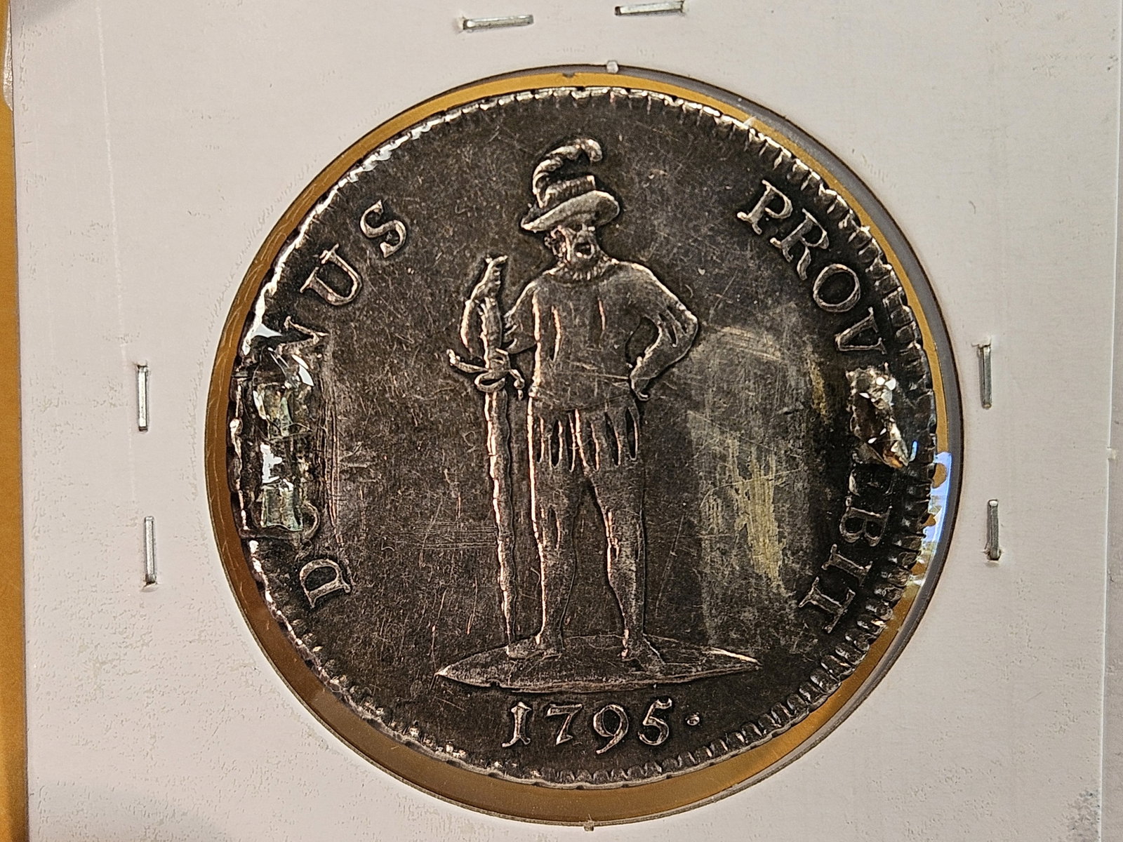 Scarce! 1795 Switzerland silver coin - 4