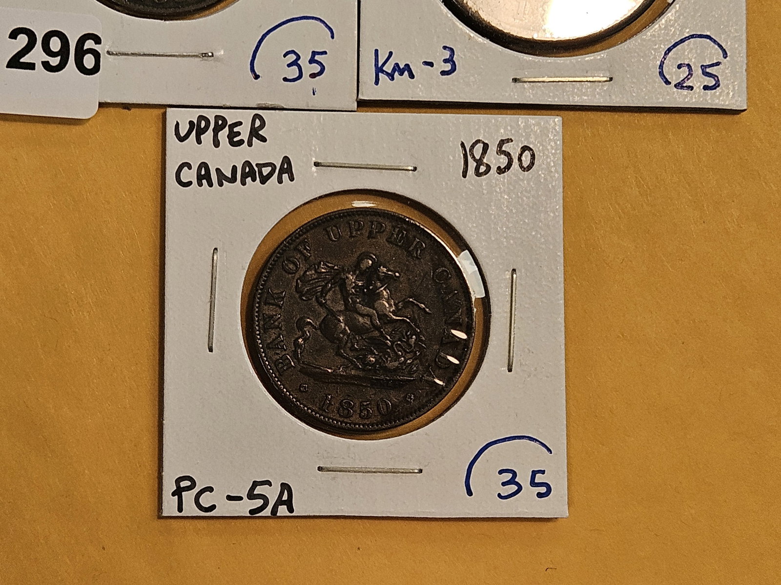 Three little better, Canadian Cent and Half-cent copper tokens - 3
