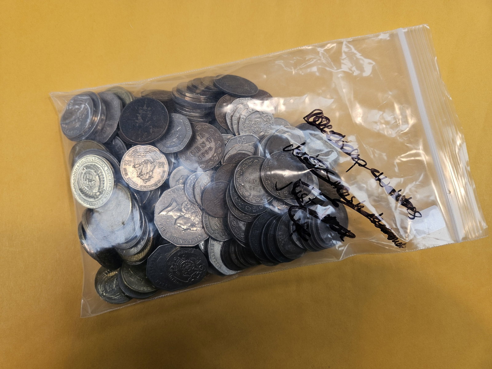 TWO POUNDS of mixed World coins - 2