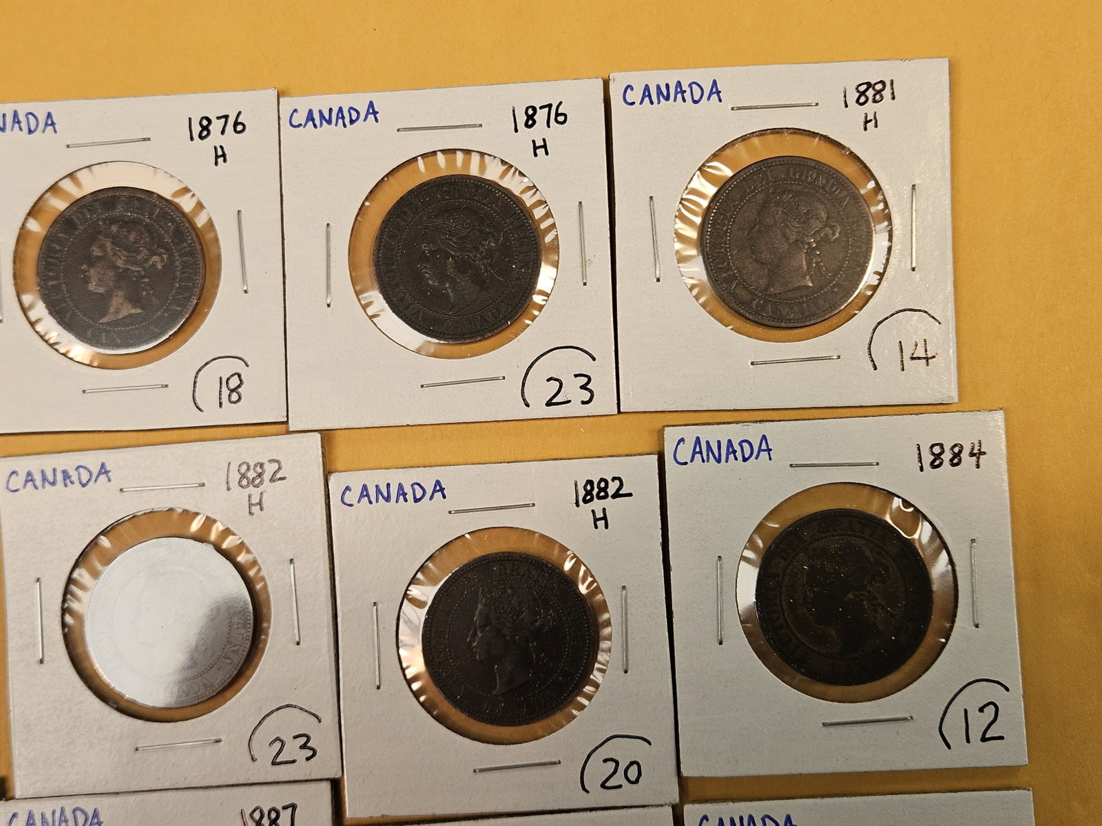 Twenty mixed Canadian Large Cents - 4