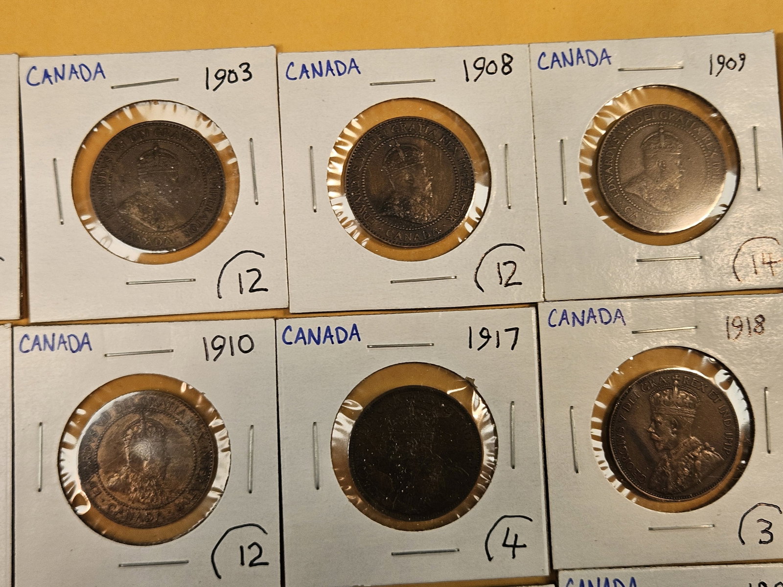 Twenty mixed Canadian Large Cents - 3