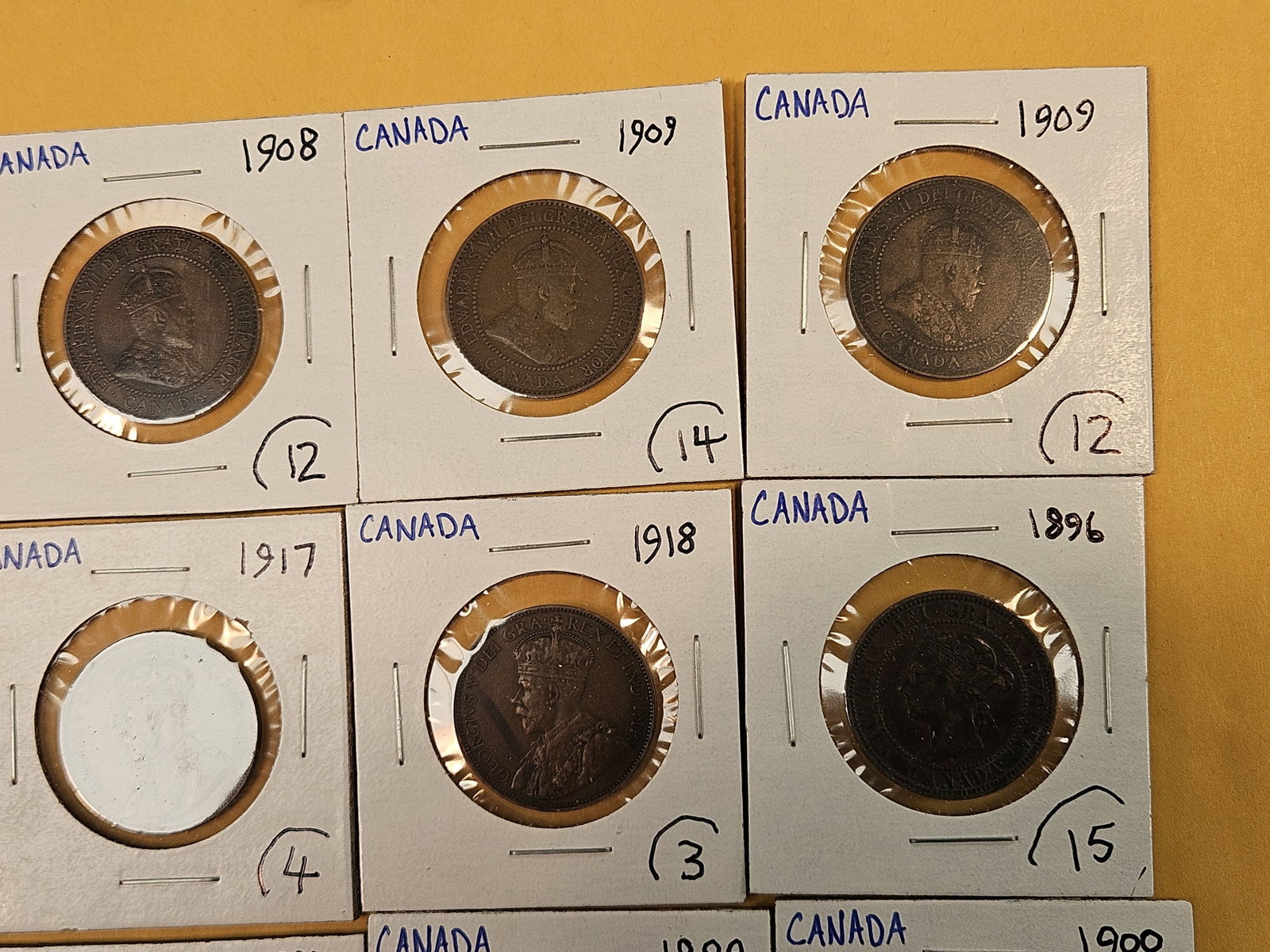 Twenty mixed Canadian Large Cents - 4