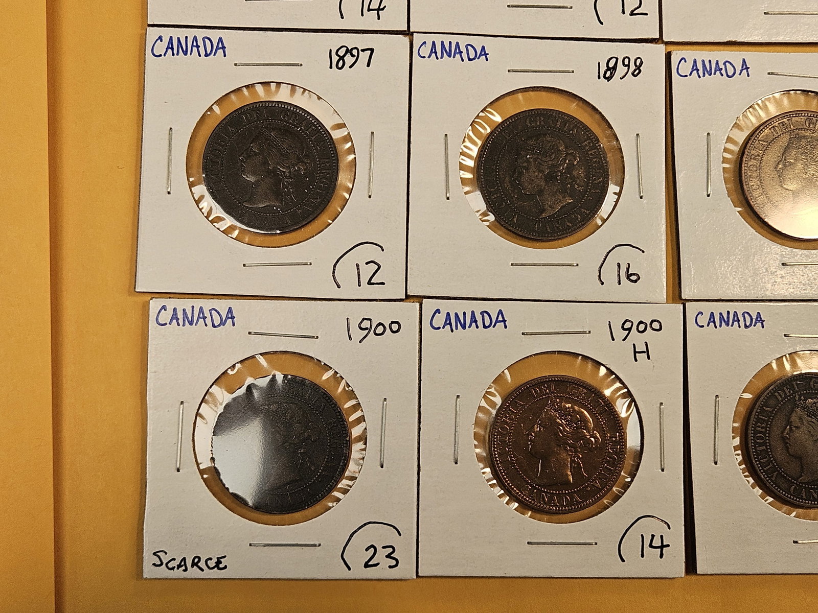 Twenty mixed Canadian Large Cents - 5