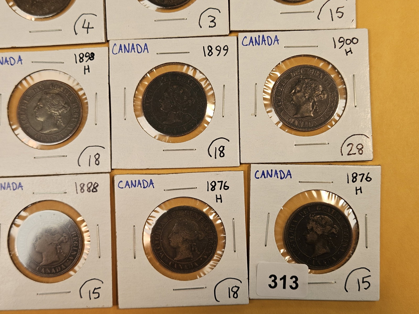 Twenty mixed Canadian Large Cents - 7