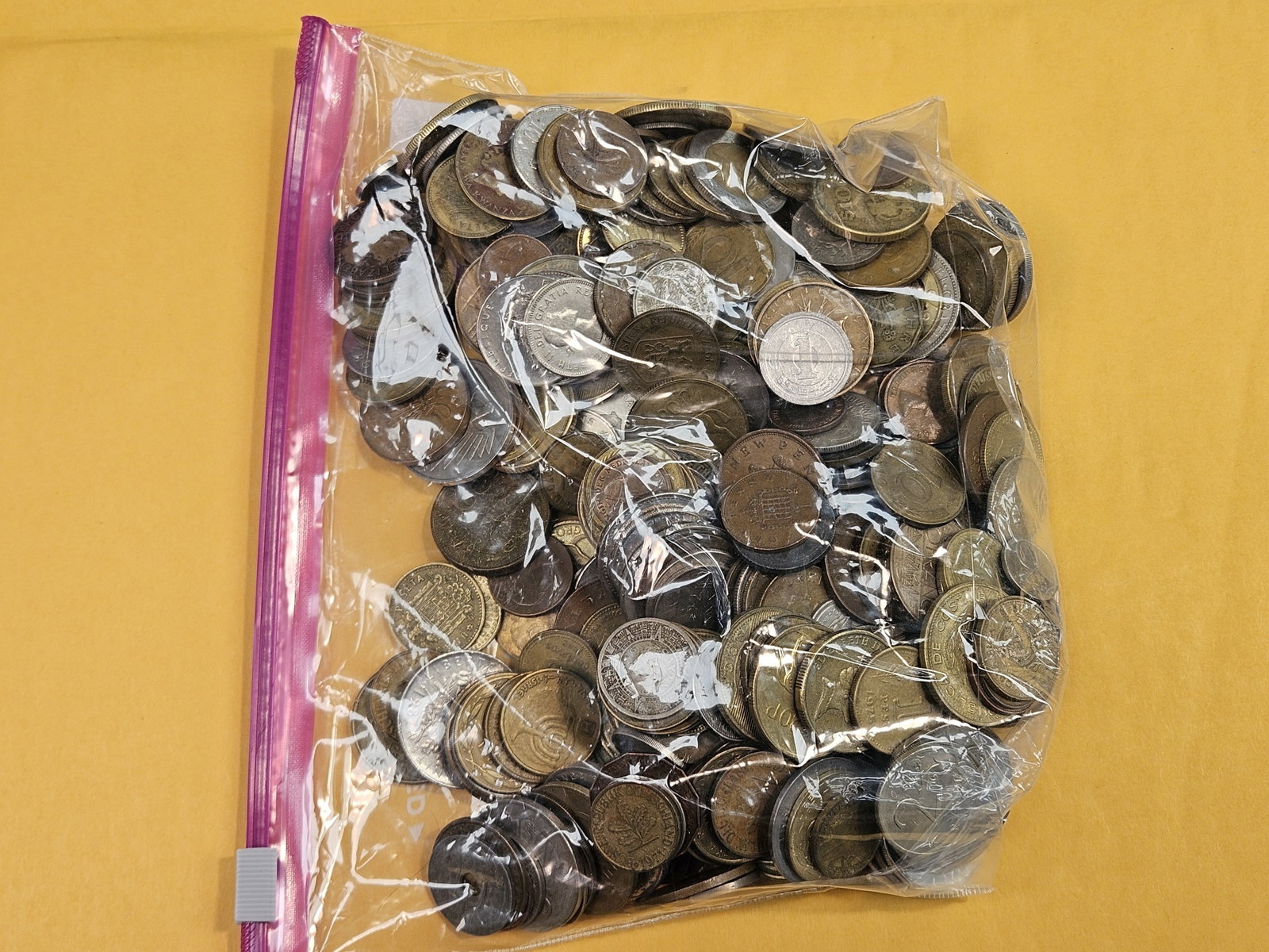 THREE and One-Half Pounds of mixed World Coins - 2