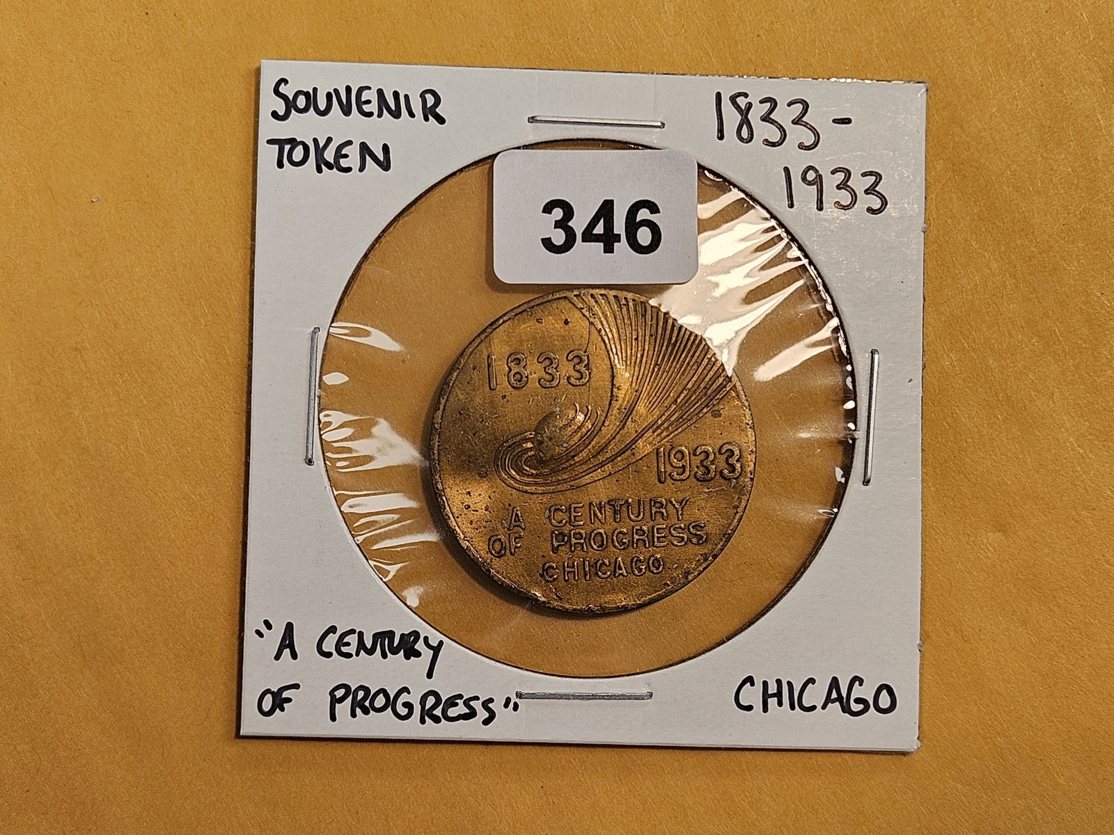 1833 - 1933 Century of Progress Token - 2