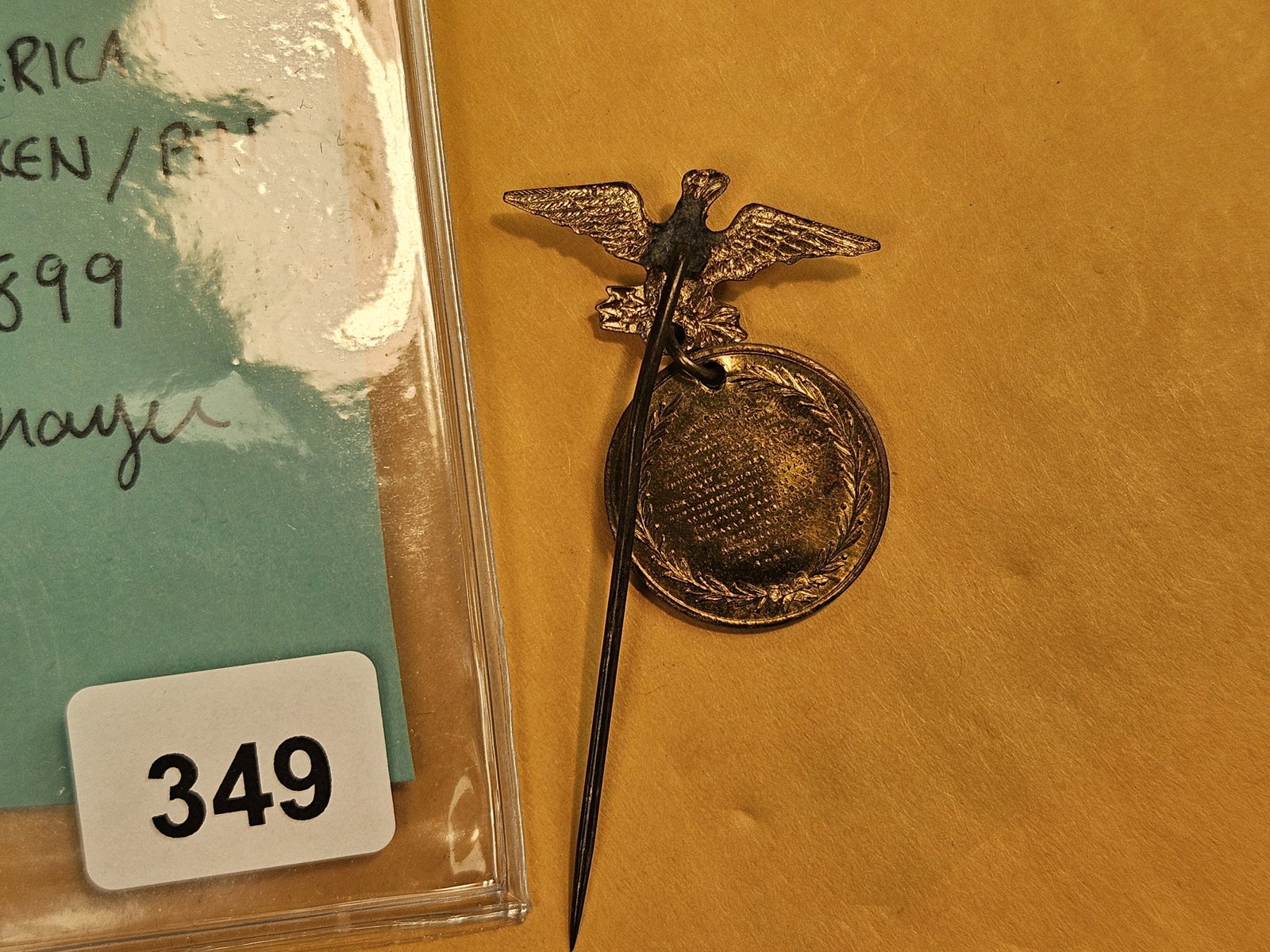 ** Very Rare ** 1899 Greater America Exposition Token-Pin - 4