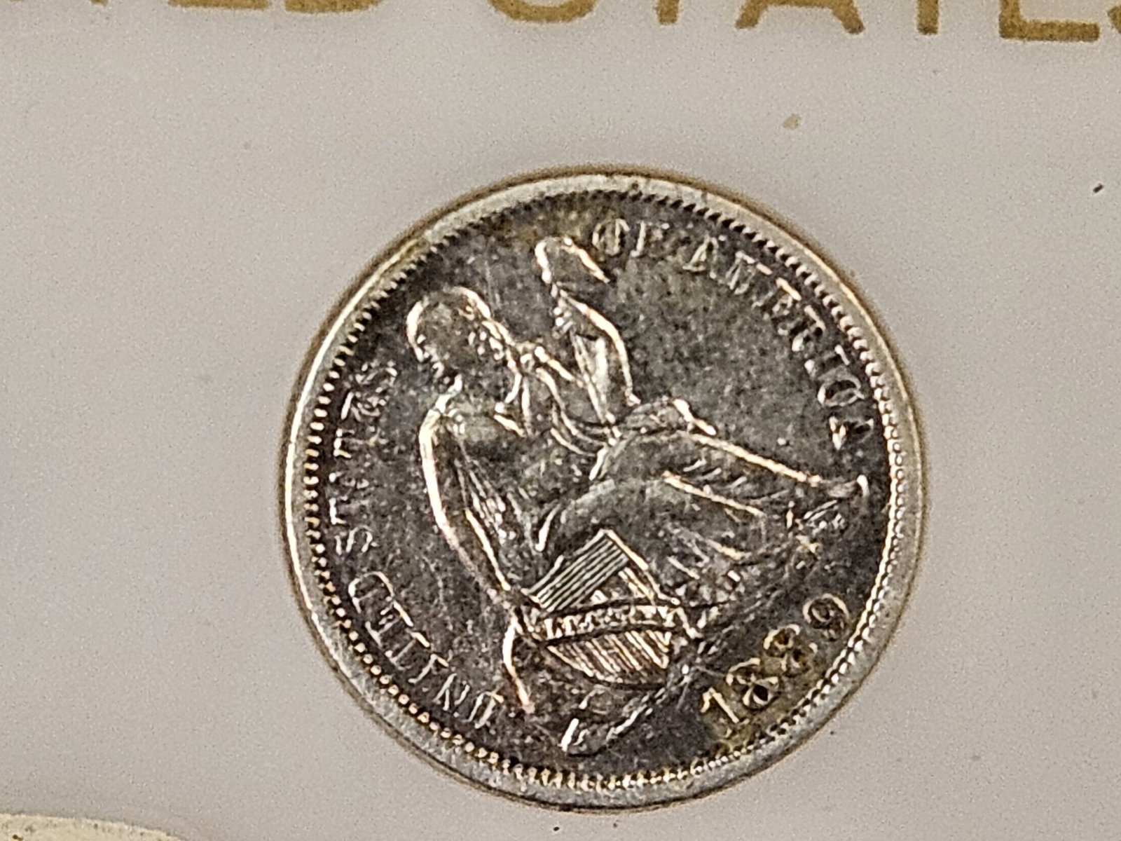 Lovely Silver Dime 1800 and 1900 Type coin set - 3