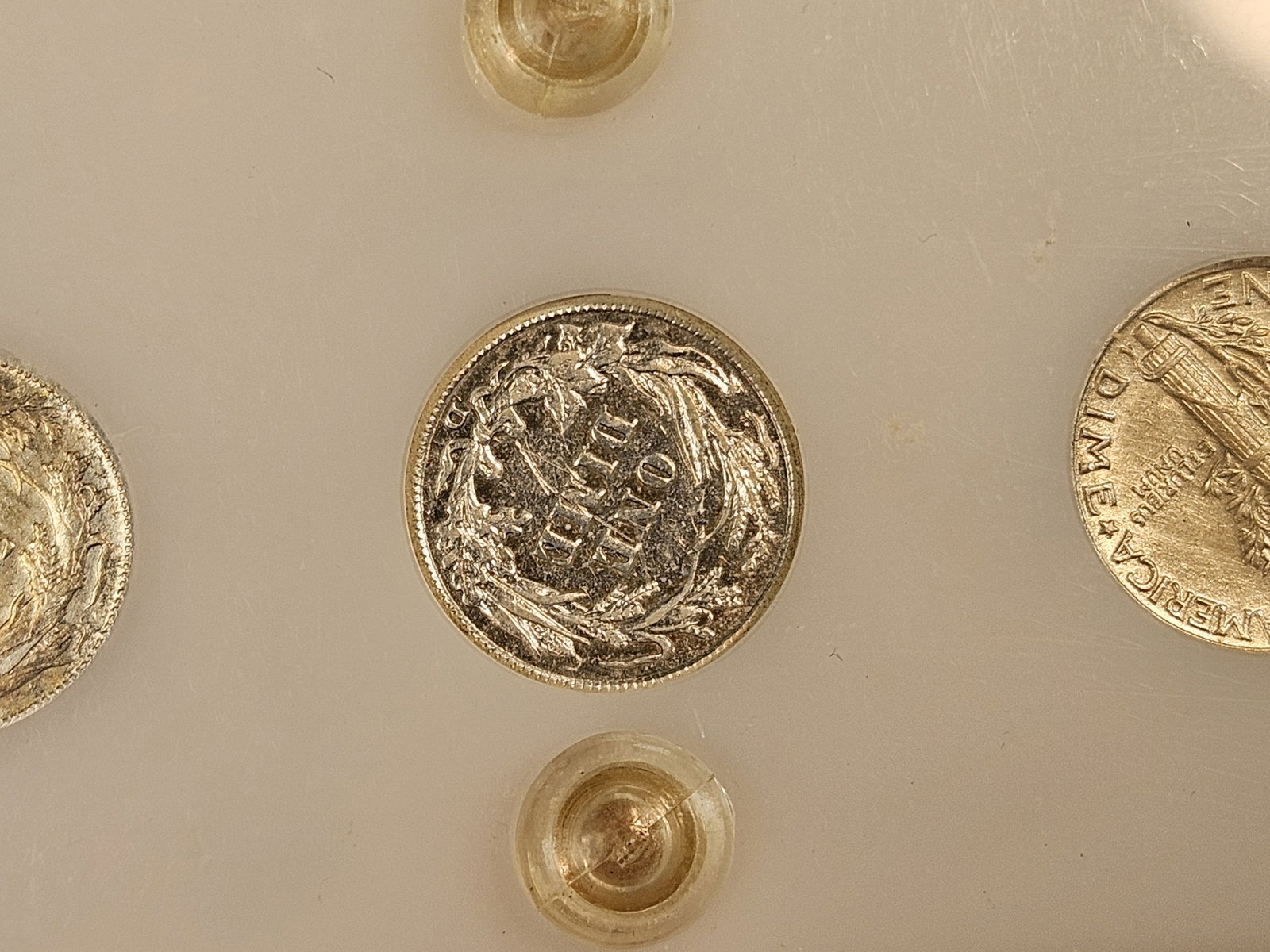 Lovely Silver Dime 1800 and 1900 Type coin set - 9