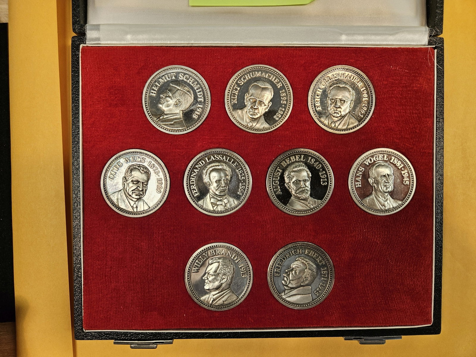 ** SCARCE ** 1976 West Germany Silver 9-medal Collection - 3