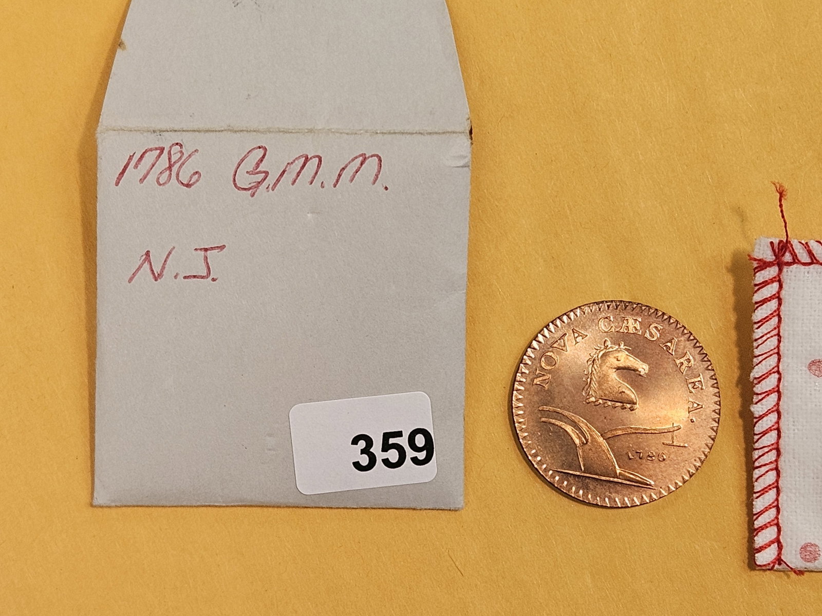 Gorgeous Gallery Mint 1786 New Jersey Copper copy - 2